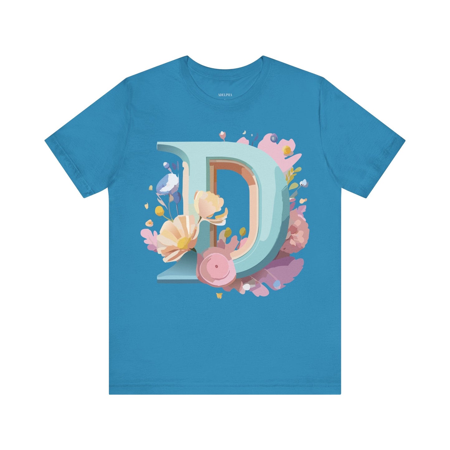 Adelpha Vintage Letter D Shirt Unisex Graphic Tee for Everyday Comfort and Style