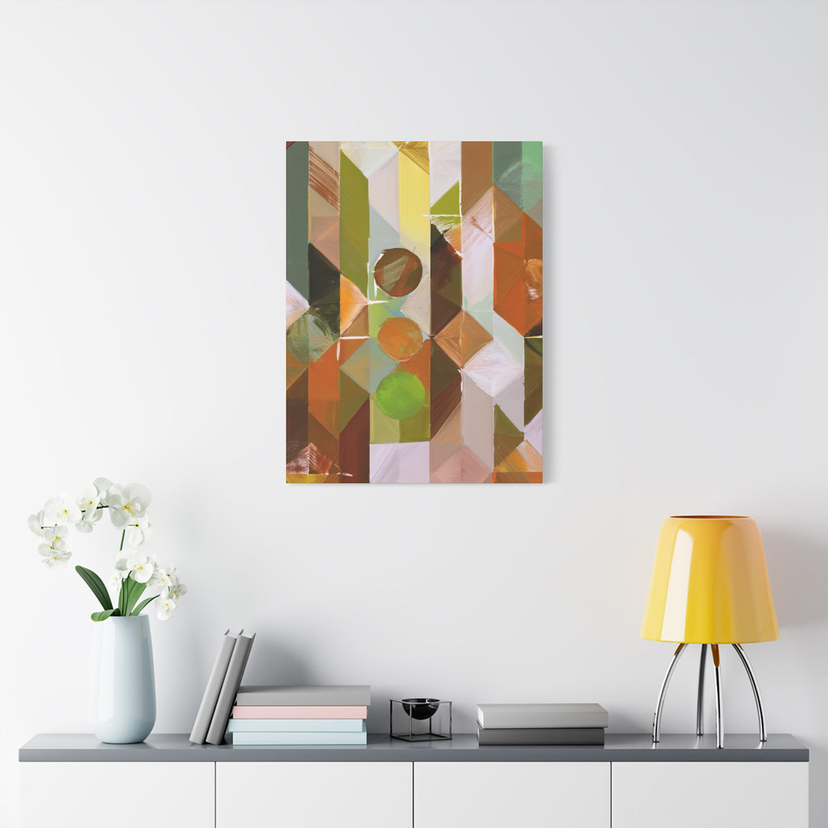 Abstract Geometric Painting Print Canvas 20x24,20x30,24x30 24x32,24x36,30x40 32x48,36x48,40x60 Pine-Wood Inner Frame ABS-56