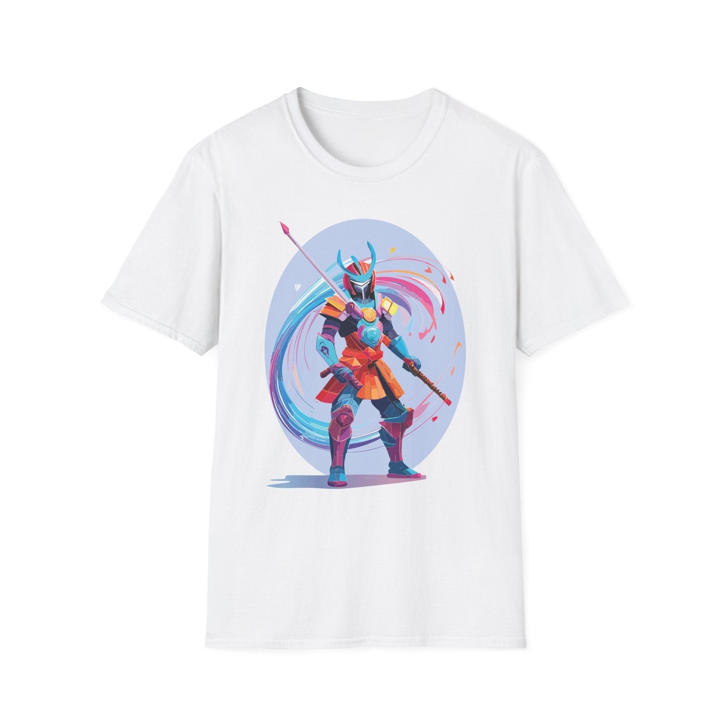Samurai Shirt Unisex Gildan Softstyle Tee 100 Percent Ring Spun Cotton Samurai Design