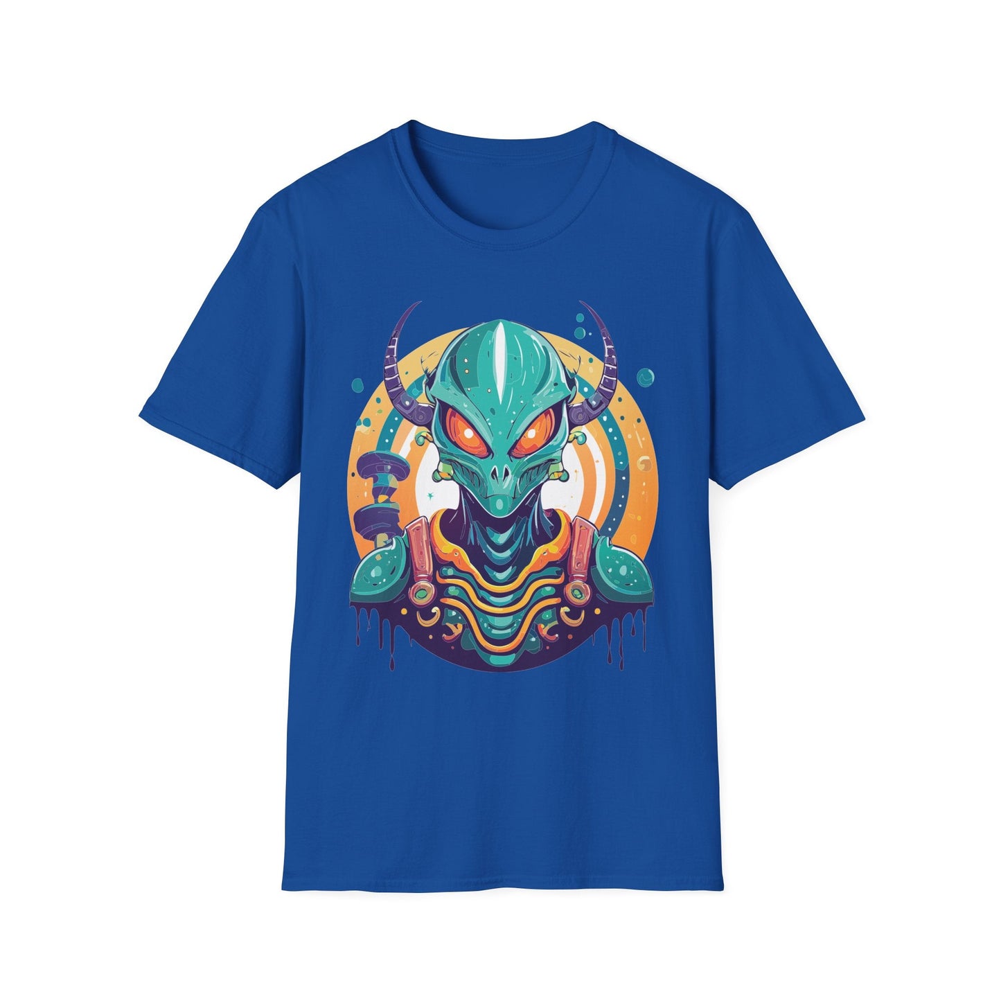Alien T Shirt Cosmos Shirt Unisex Softstyle Tee 100 Percent Ring Spun Cotton Short Sleeve