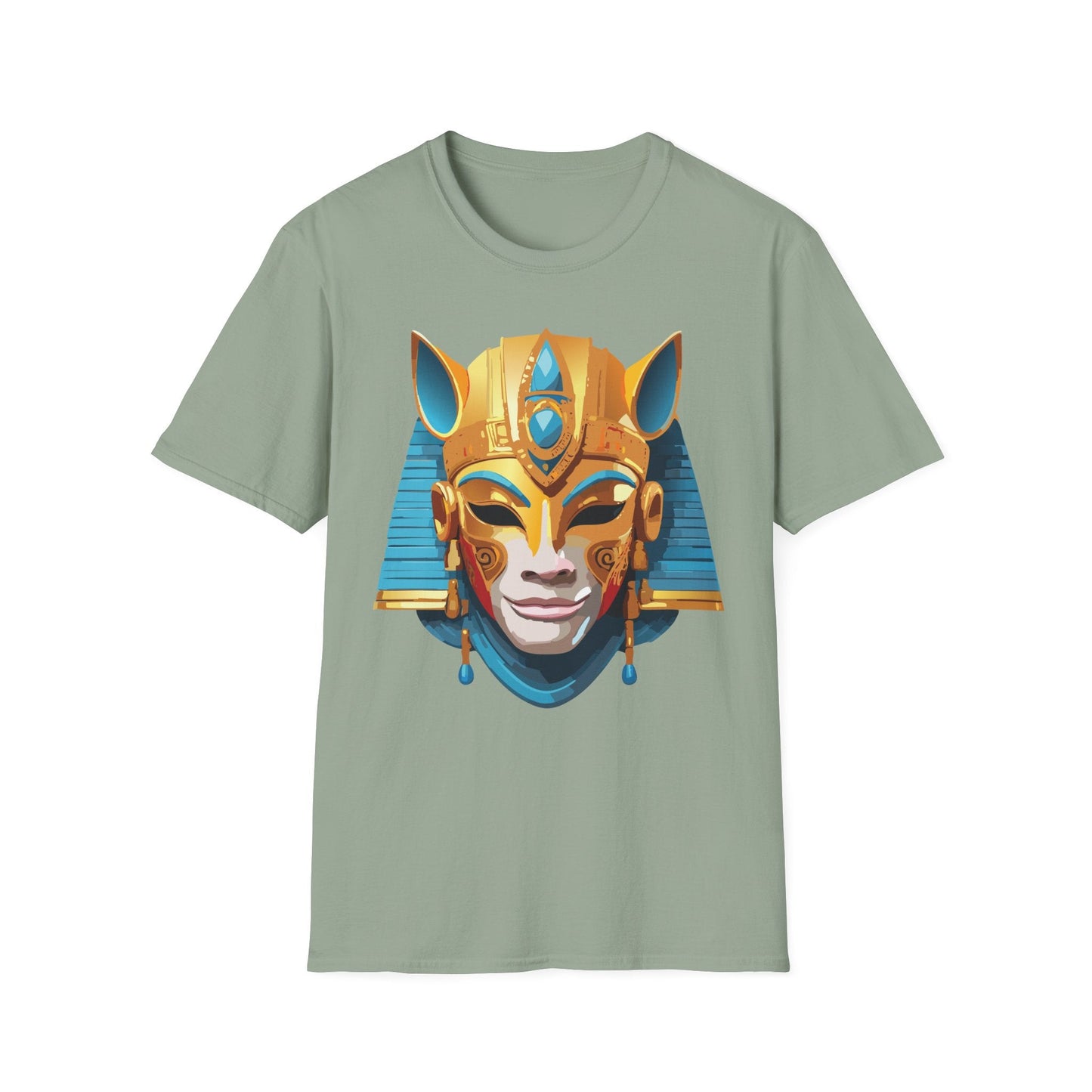 Mask Tee Shirt Unisex Gildan SoftStyle 64000 Cotton T Shirt Masquerade Design Art Graphic