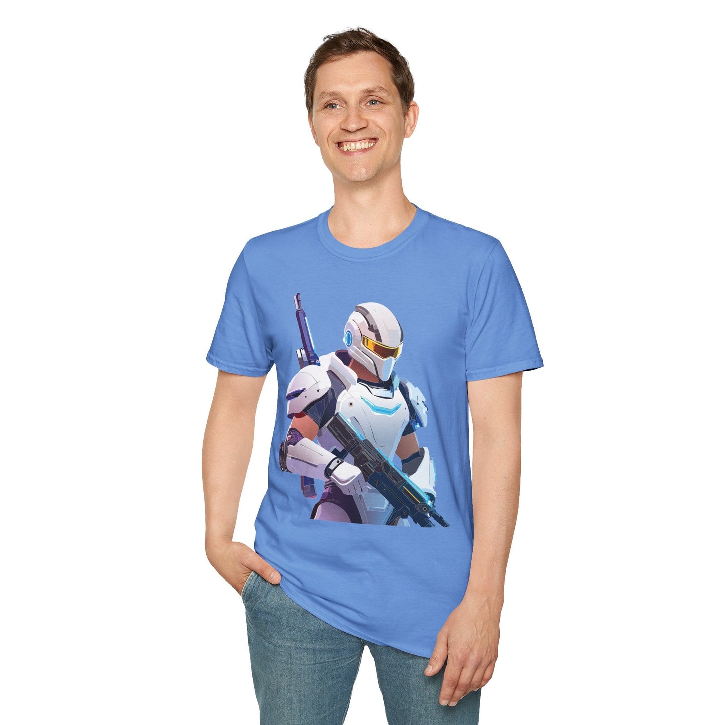 Robocop T Shirt Unisex Softstyle 64000 Gildan 100 Percent Ring Spun Cotton Graphic Tee