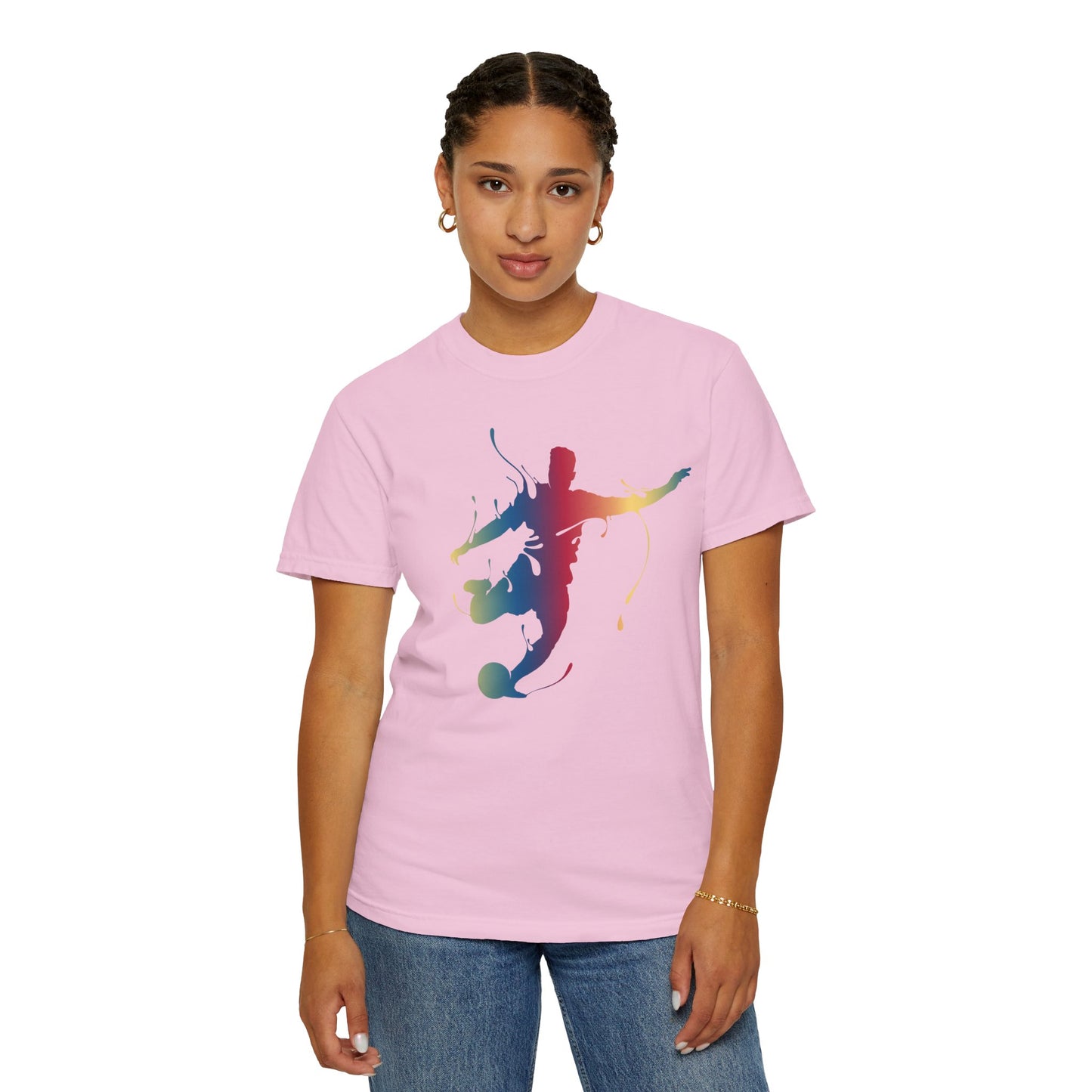 Unisex T-shirt with sports art design