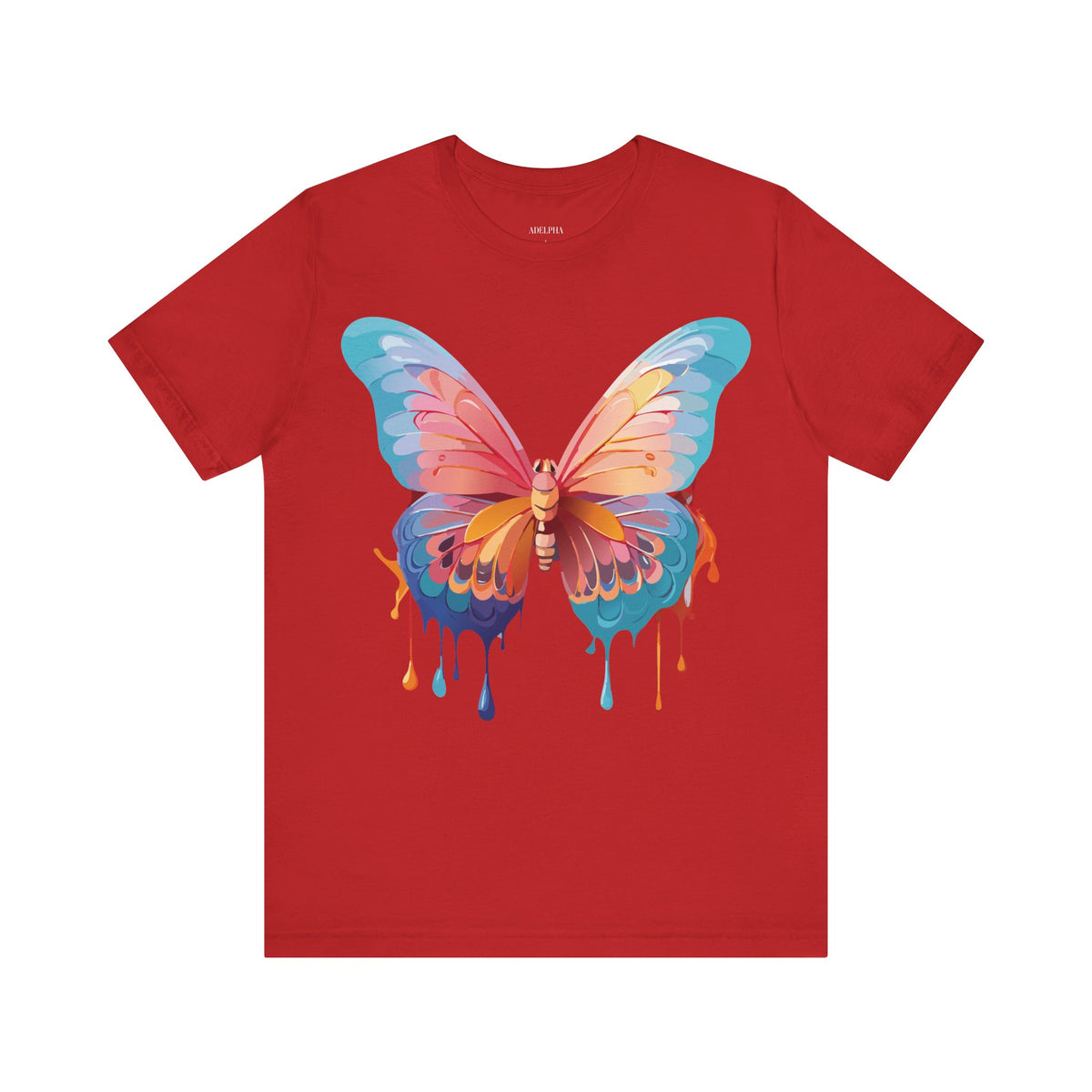 Butterfly Graphic Unisex Cotton Bella+Canvas Tee with Art Design n69
