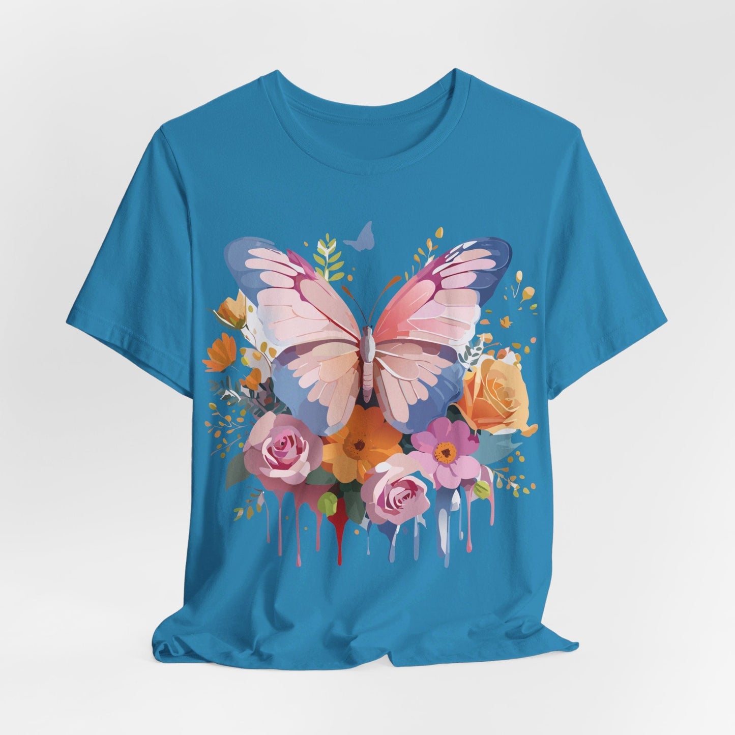 Butterfly Graphic Tee Unisex Short Sleeve Jersey Shirt By Adelpha