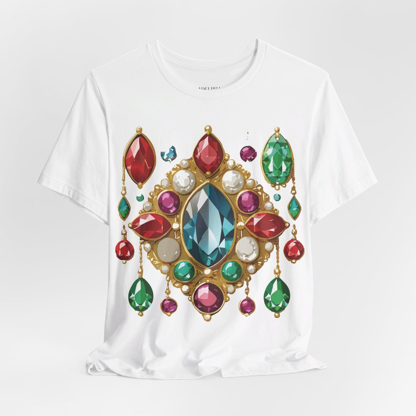 Jewelry Graphic Unisex 100 Cotton Vintage Treasure Art T-Shirt 44