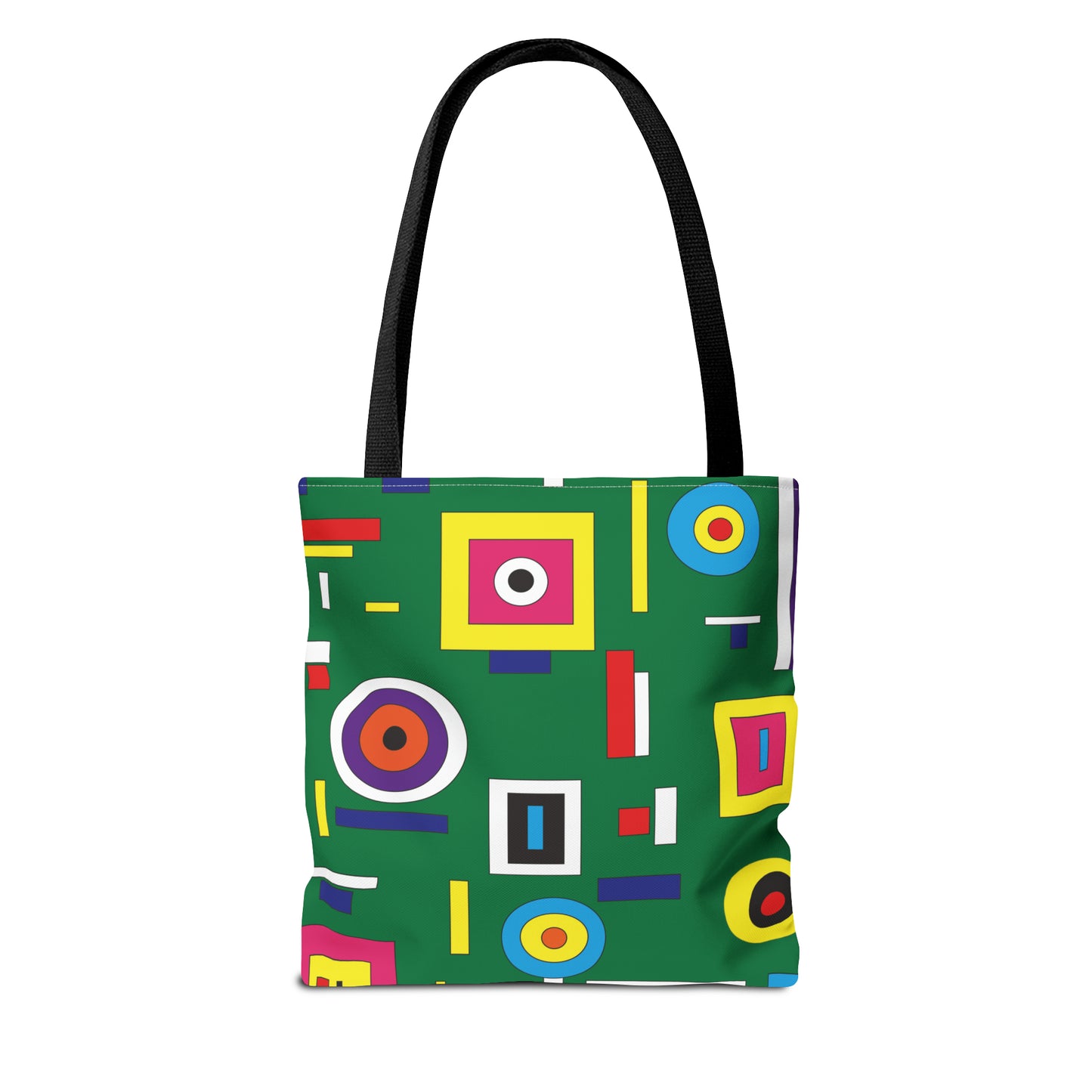 Canvas Bag with Abstract Prints