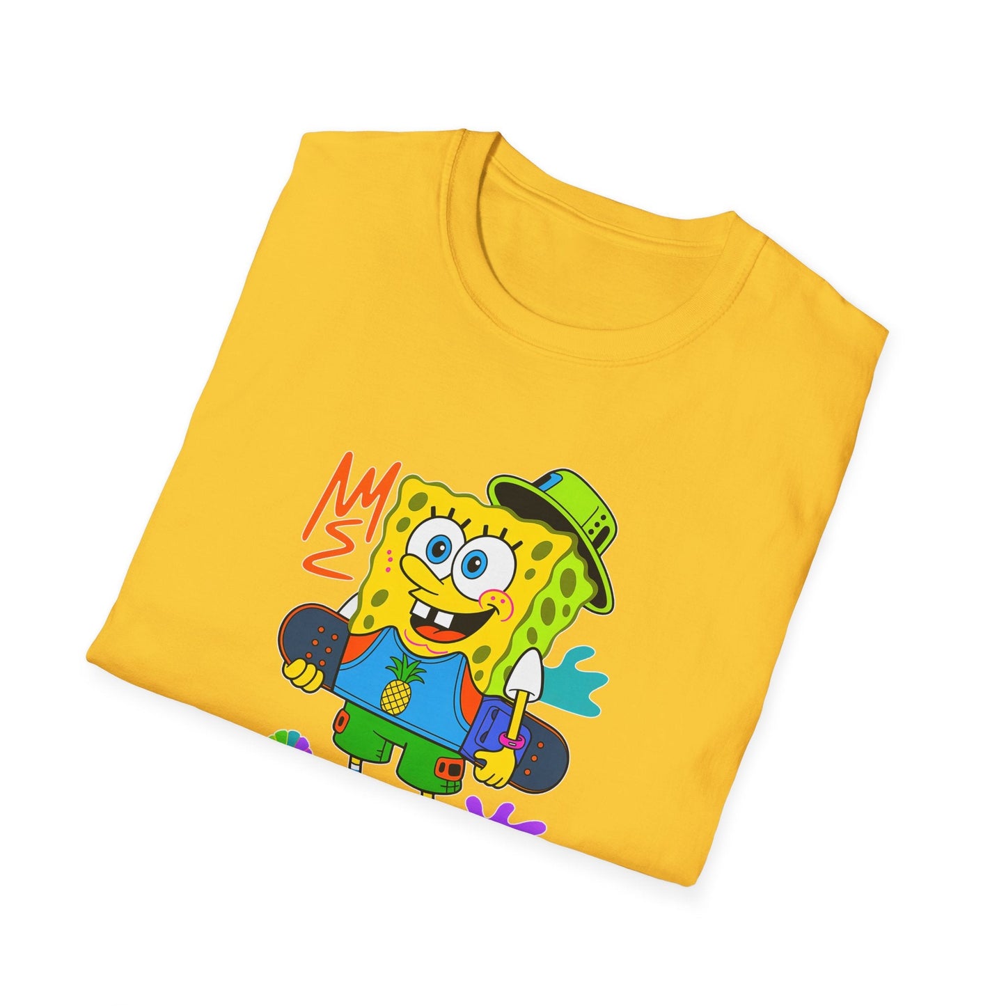 Unisex Cartoon T Shirt With Animals Animation Tee Softstyle Gildan 64000 Cotton Fabric
