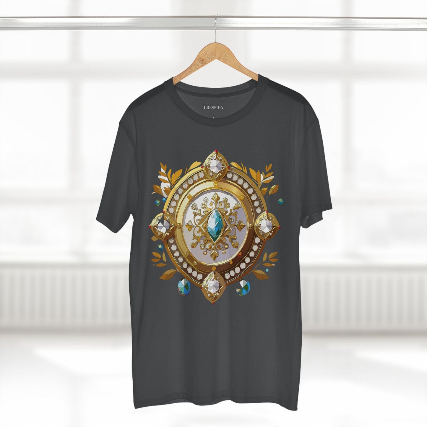Medallion Graphic T-Shirt Unisex 100 Cotton With Gold Art Design Medal Tee 12