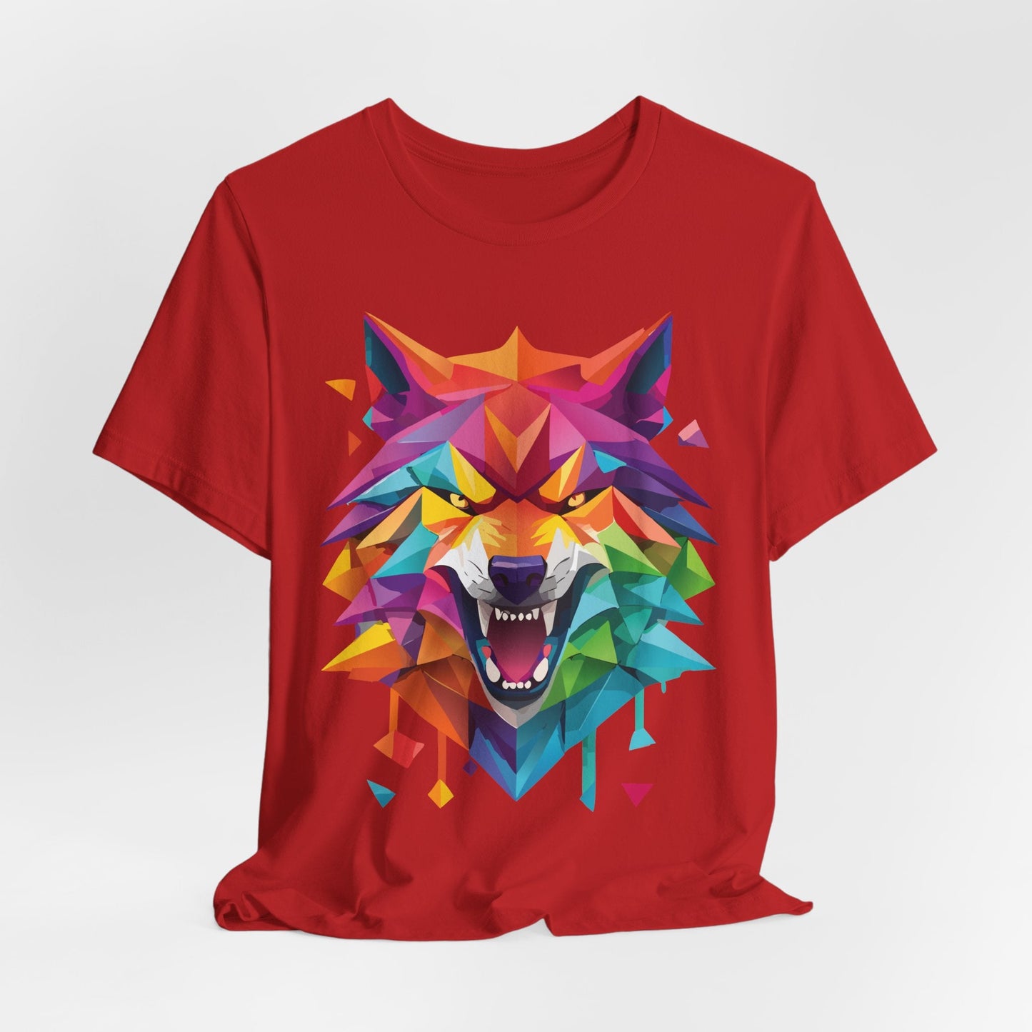 Unisex Animal Shirt With Art Design And Wild Animals Print Tee Short Sleeve Premium