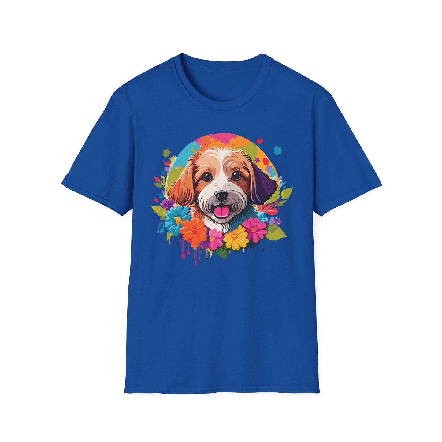 Unisex Dog Shirt Softstyle Cotton Tee Gildan 64000 Animal Tee