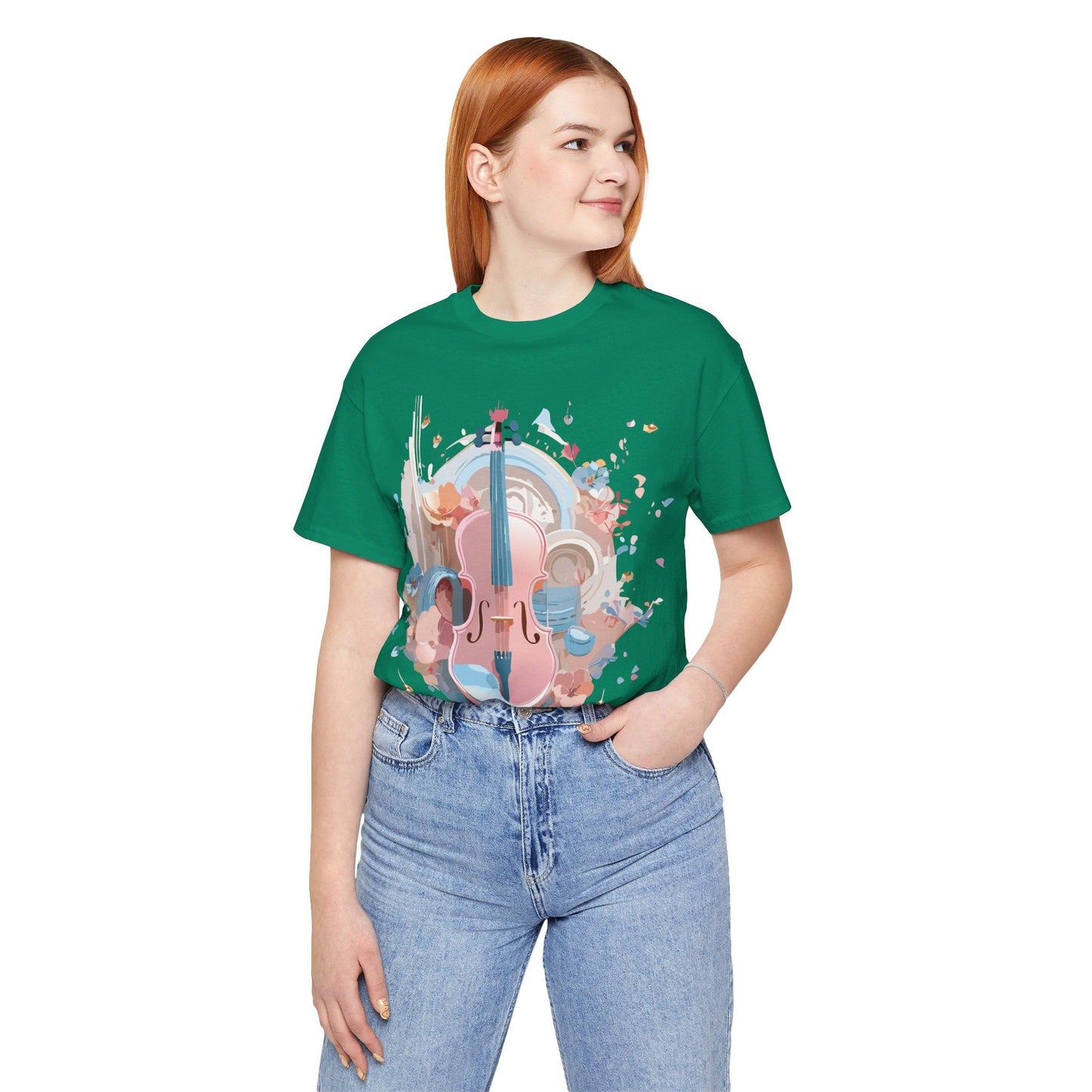 Music T Shirt Unisex Graphic Tee By Adelpha Art Design Vintage Inspired Short Sleeve