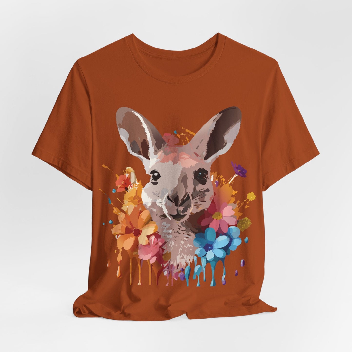 Kangaroo Graphic T Shirt Unisex Adelpha Art Design Vintage Inspired Tee With Original Artwork