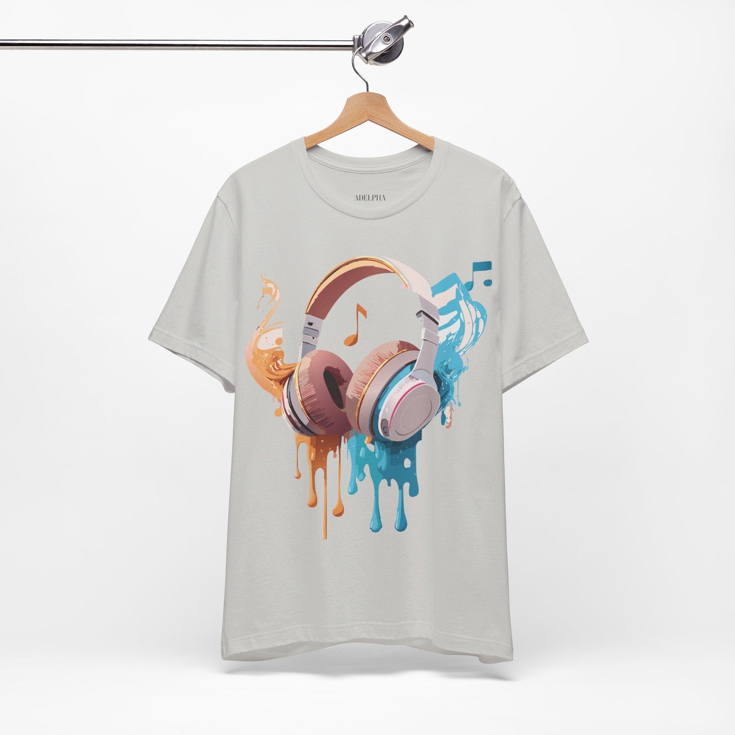 Unisex Graphic T Shirt With Vintage Music Inspired Artwork From Adelpha Short Sleeve Tee