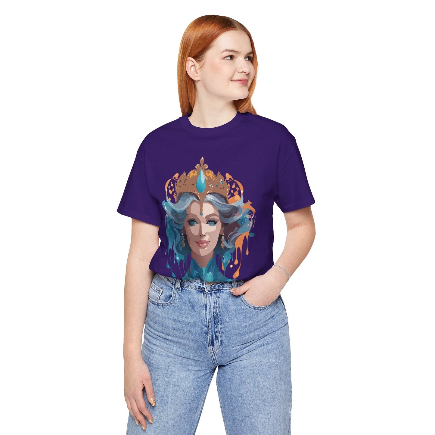 Queen Graphic Tee Unisex Adelpha Vintage Artwork Short Sleeve Premium Casual Wear