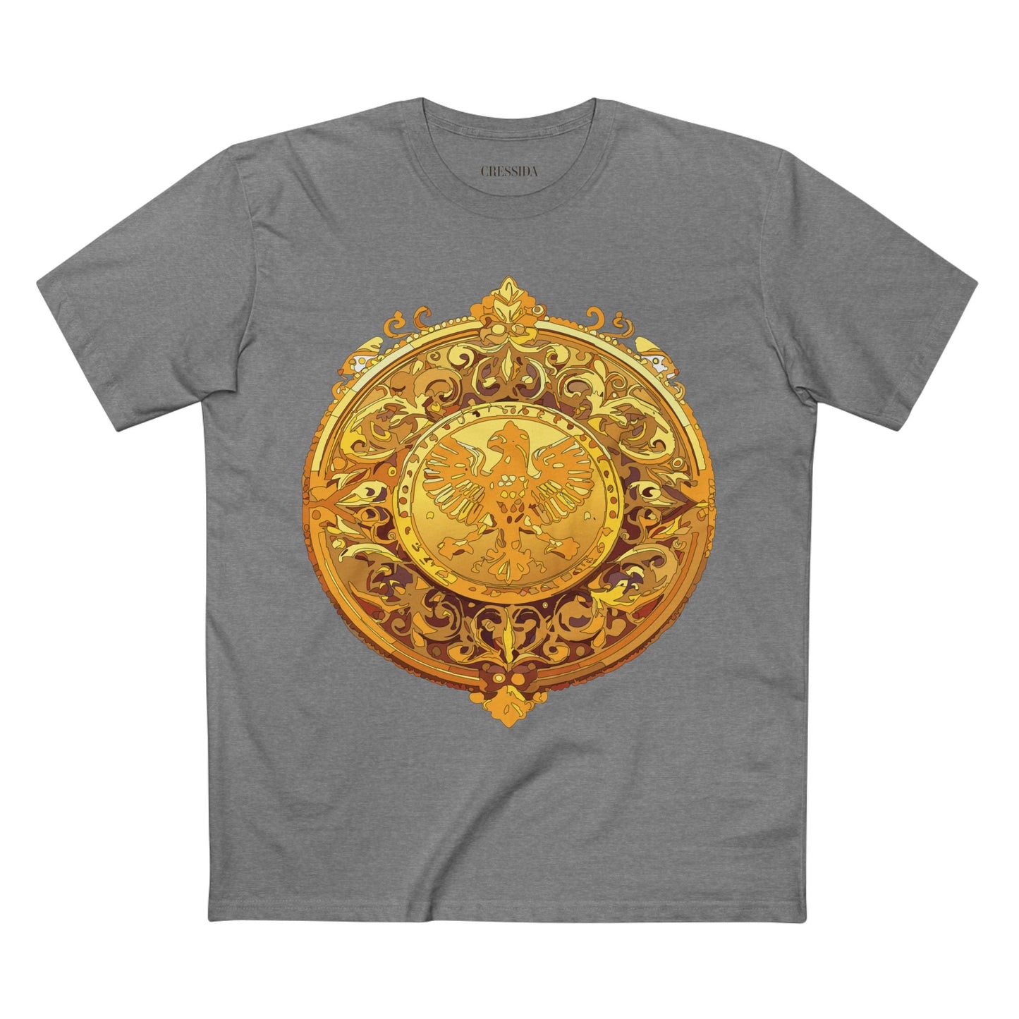 Antique Gold Coin Graphic Design T-Shirt Unisex 100 Cotton With Golden Print Artwork Tee 26