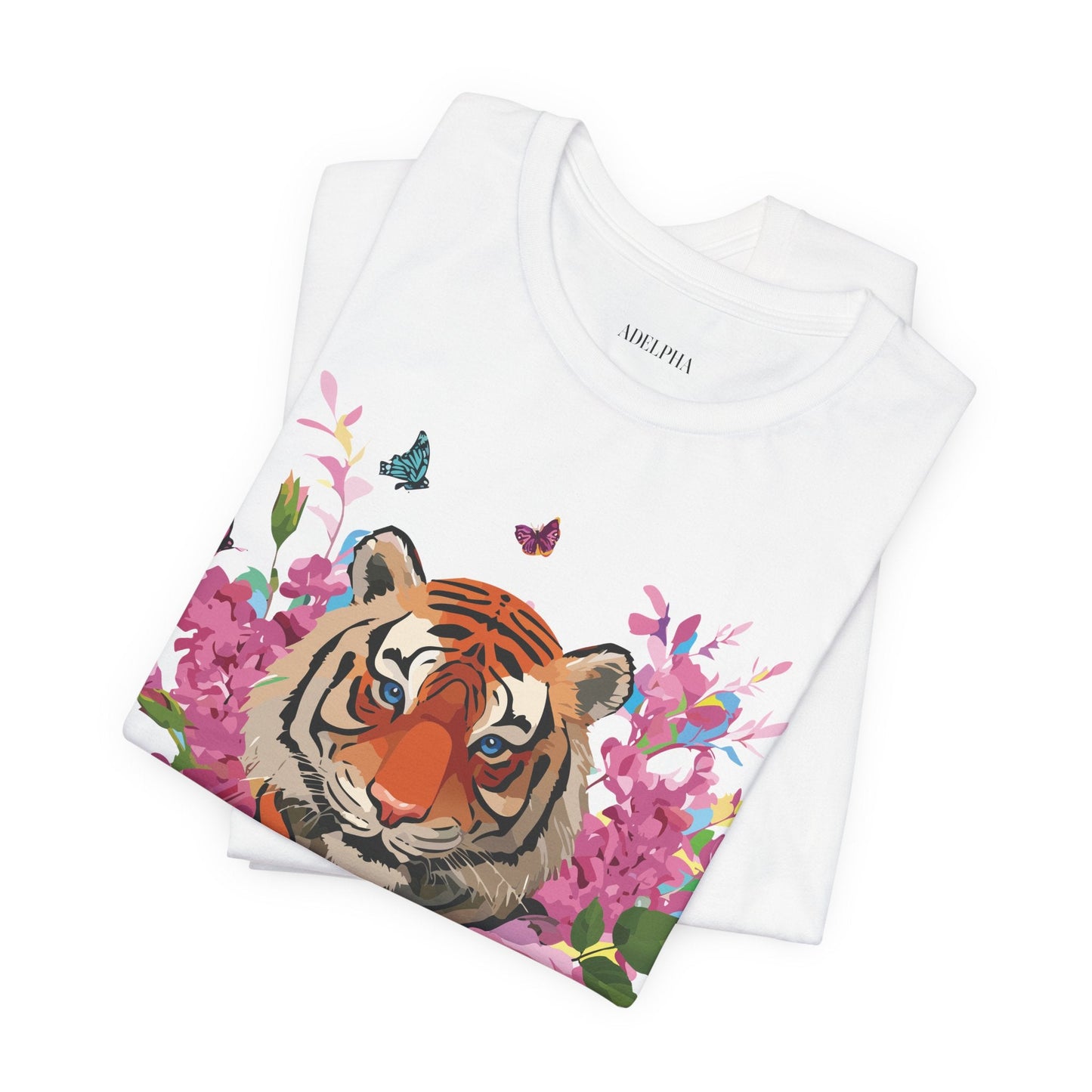 Tiger Graphic Unisex 100 Cotton Vintage Art with Animal Tee 11