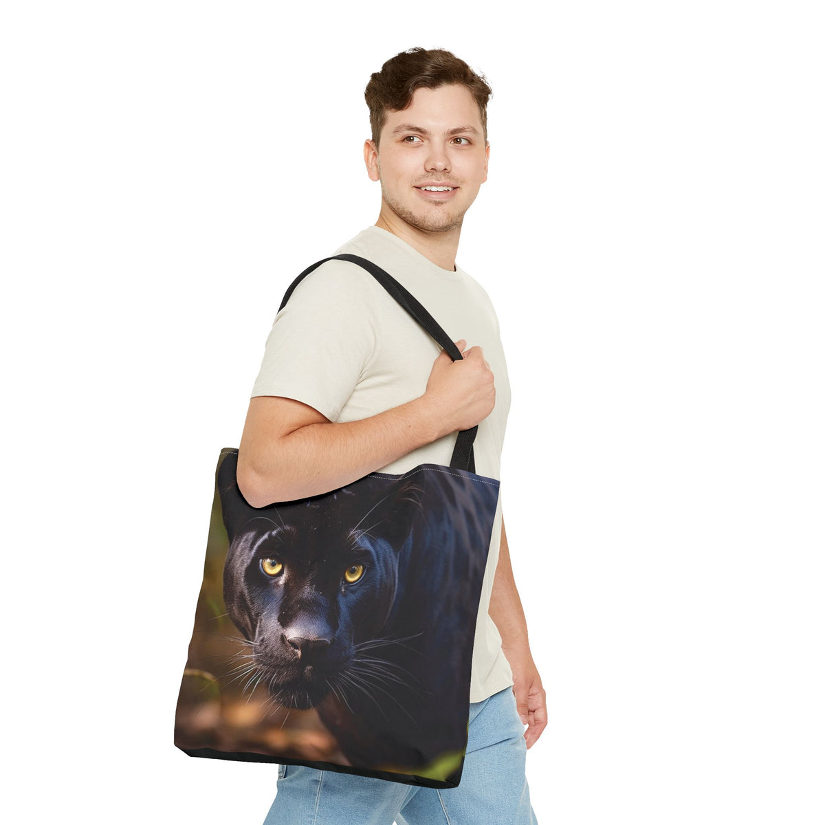Bolsa de lona con estampados abstractos
