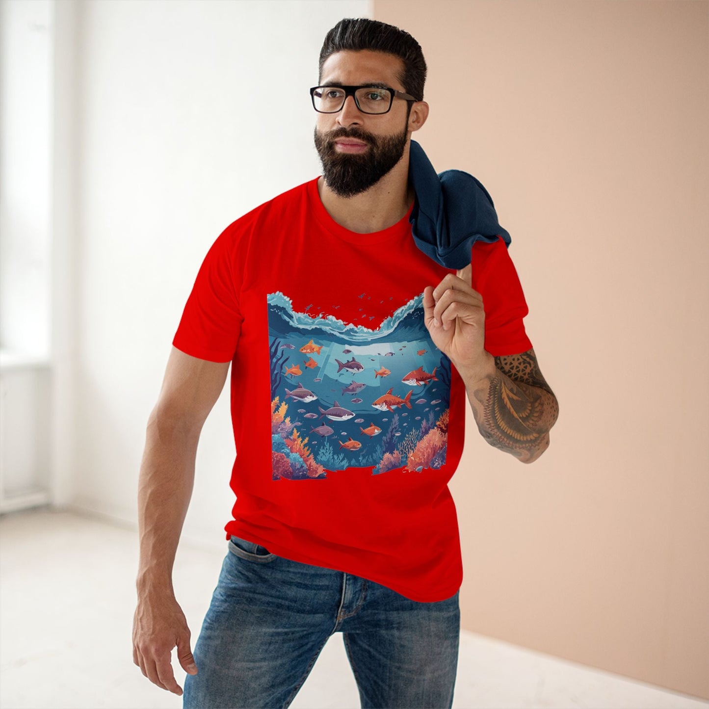 Ocean Pacific OP11 Ocean Shirt Unisex Premium Cotton Tee With Original Art Design Retro2Nova