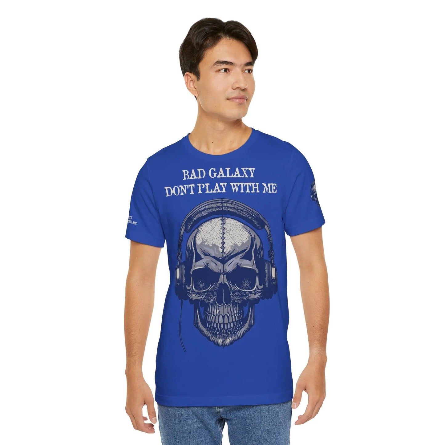Skull T Shirt From Bad Galaxy 100 Percent Cotton Eco Friendly Made In USA With Durable Stitching