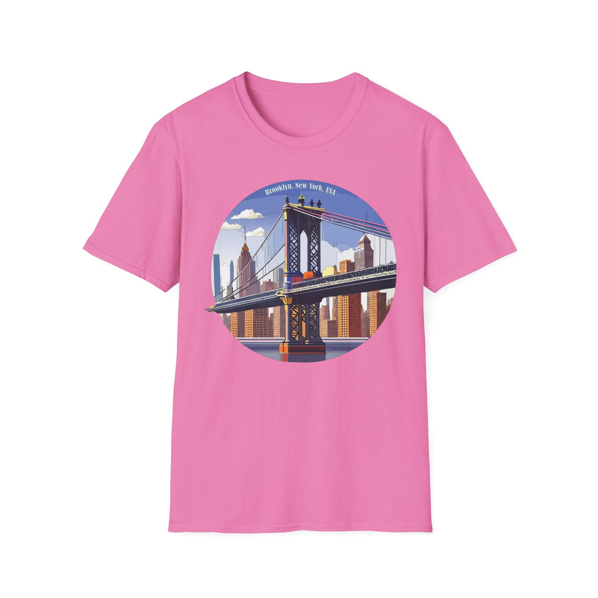 Brooklyn Bridge Illustration T-Shirt | New York City Skyline