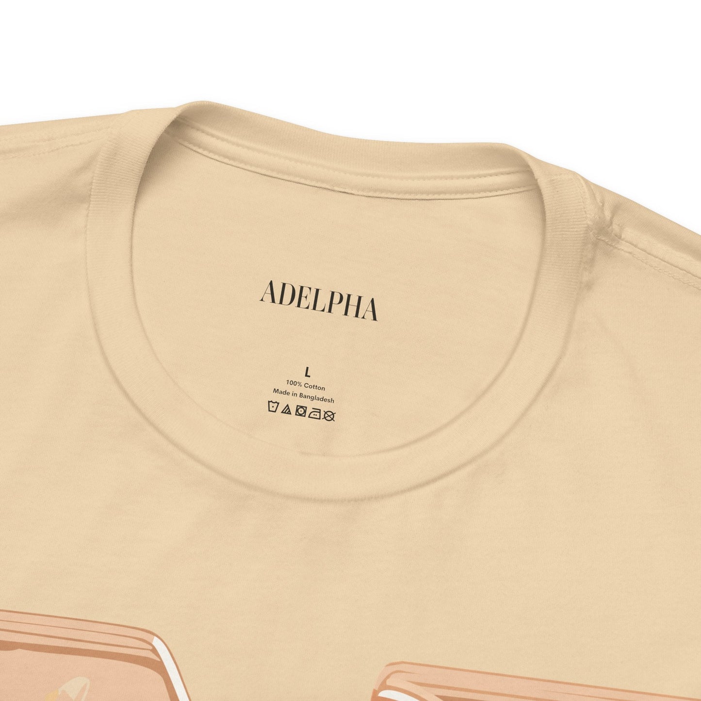 Letter N Shirt Graphic Tee Unisex Jersey Short Sleeve Vintage Style Adelpha Art Design