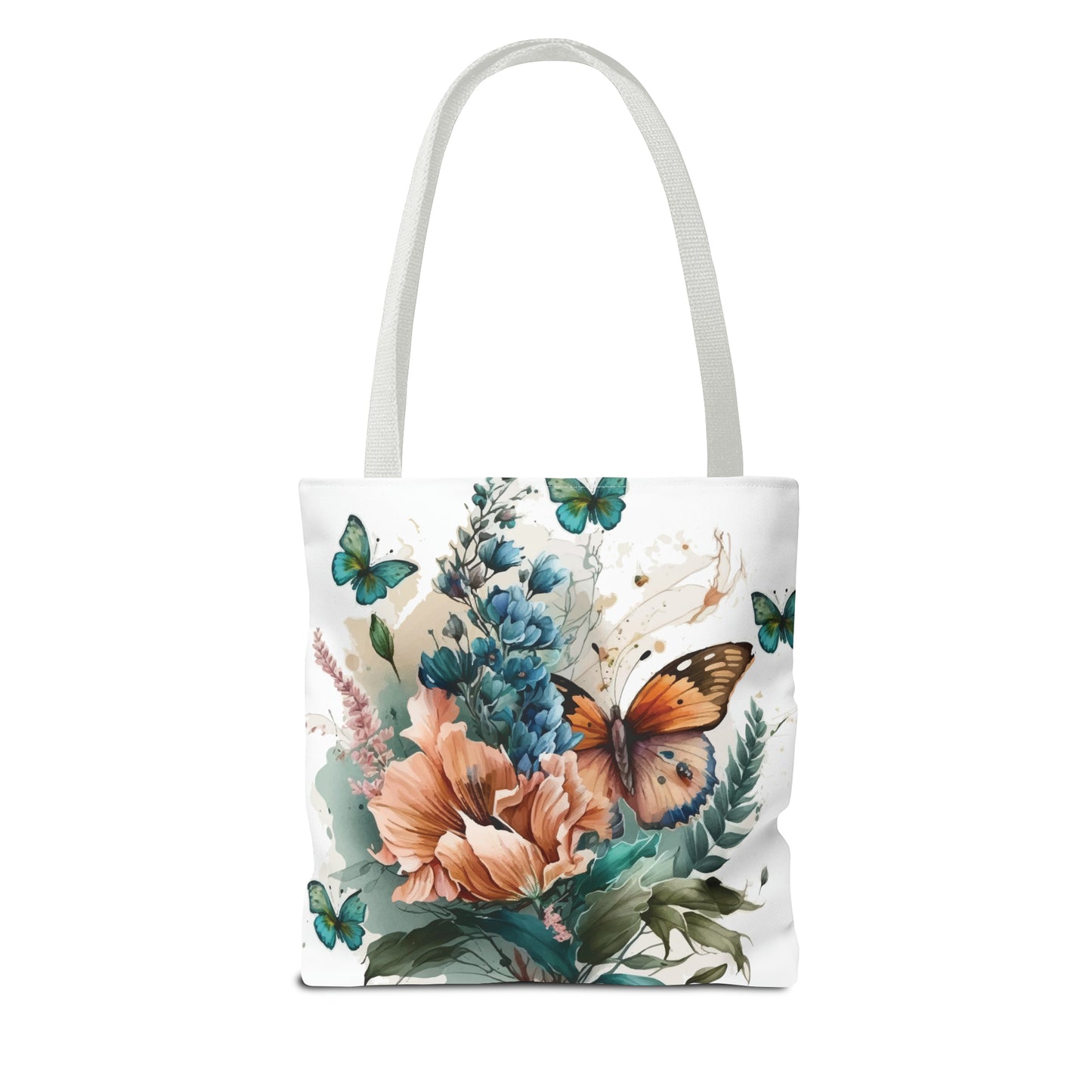 Canvas Bag with Butterfly Prints