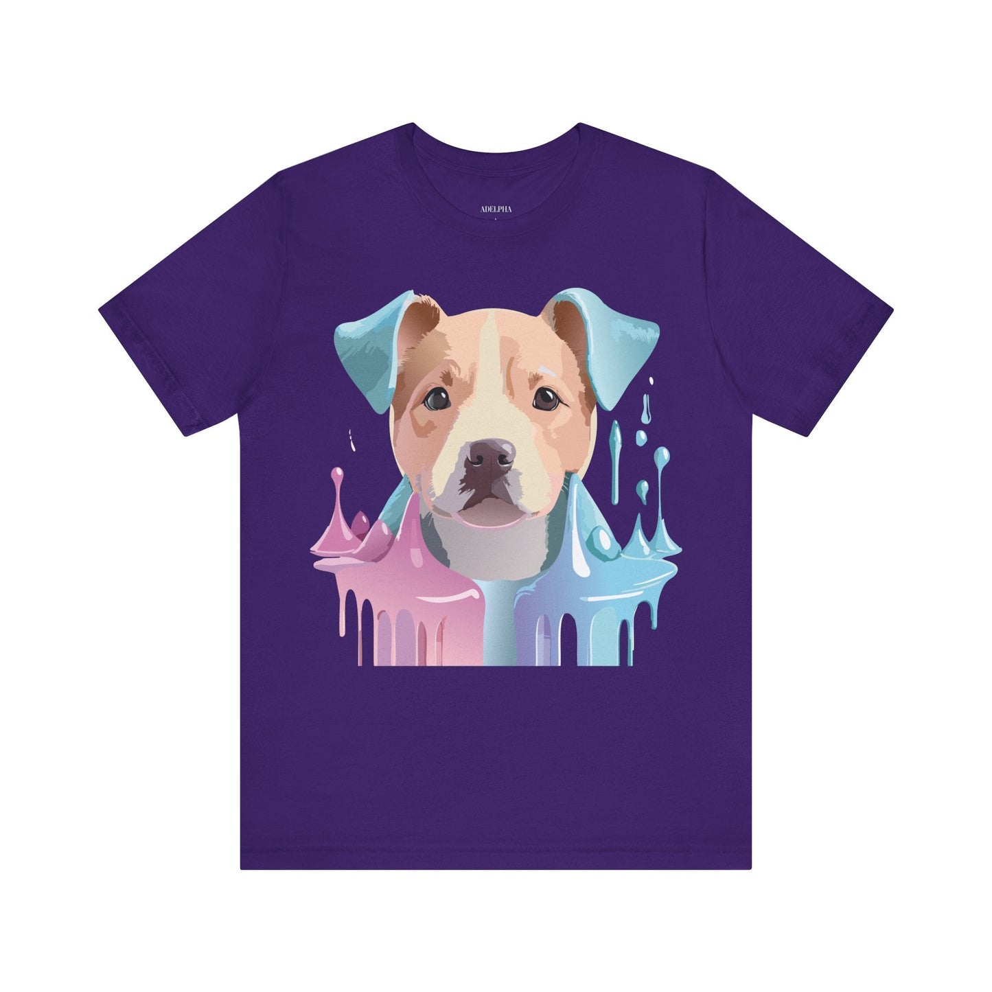Unisex Dog Graphic Tee With Vintage Inspired Artwork By Adelpha Short Sleeve Shirt