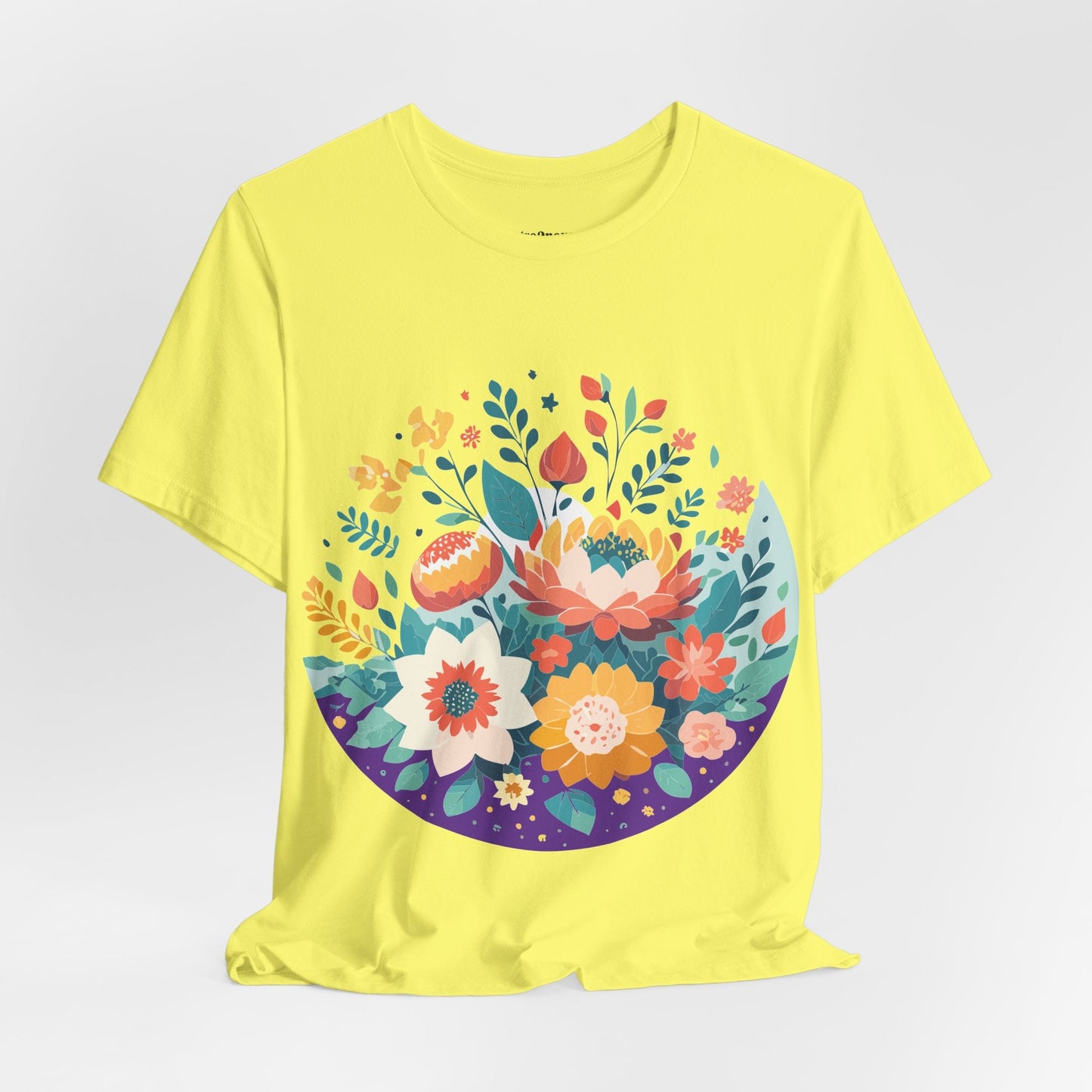 Flowers Shirt Floral Shirt Unisex Jersey Short Sleeve Tee Breathable Fabric Free Shipping