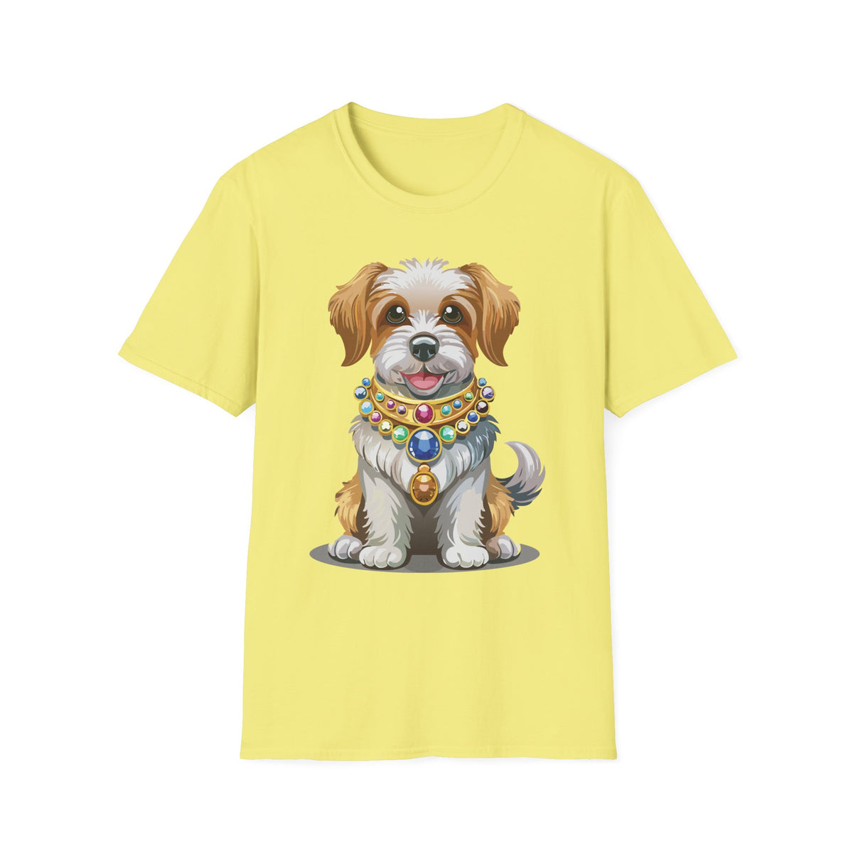 Cute Jeweled Puppy T-Shirt | Dog Portrait Tee