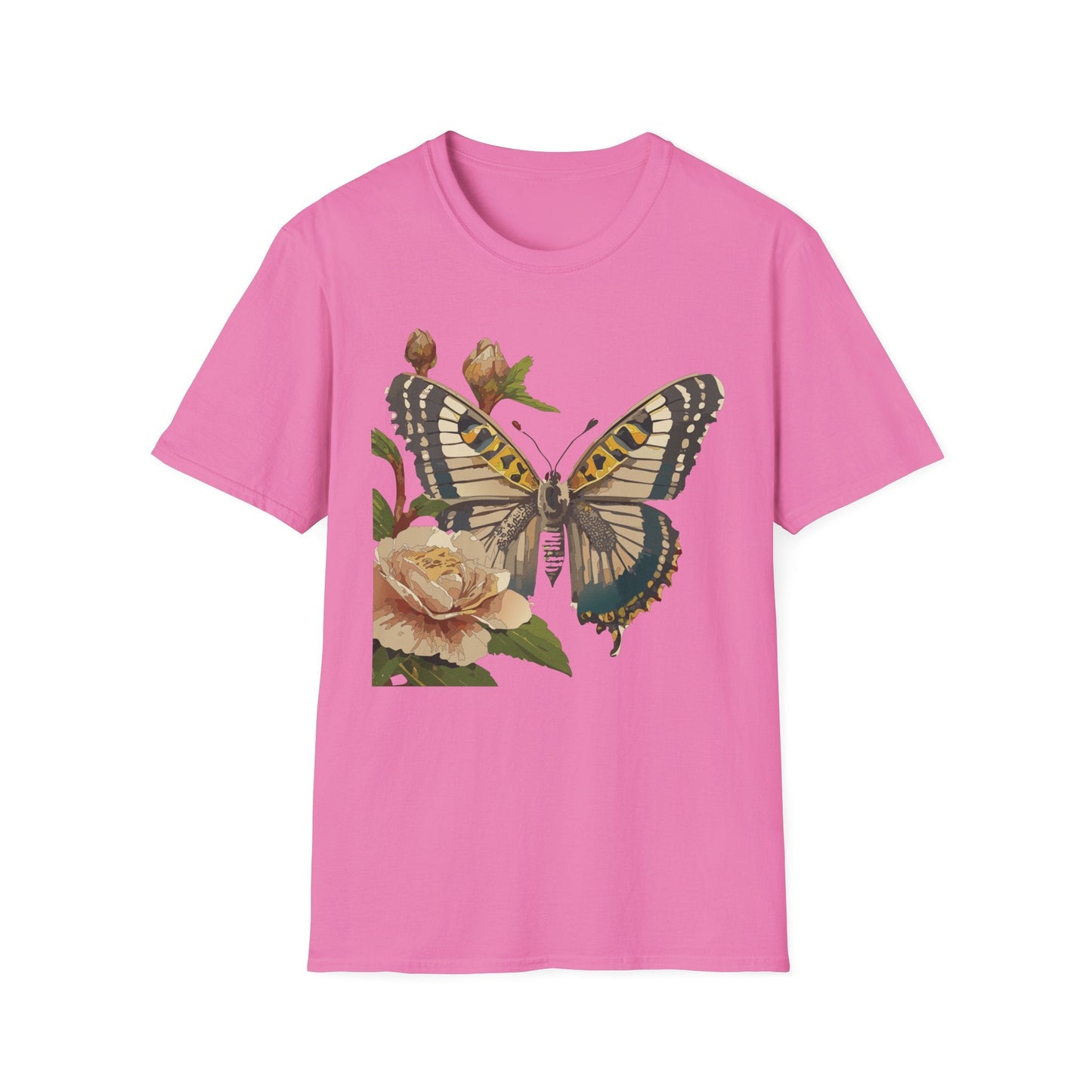 Butterfly Shirt Unisex T Shirt Monarch Butterfly Gildan Softstyle 64000 Cotton Tee