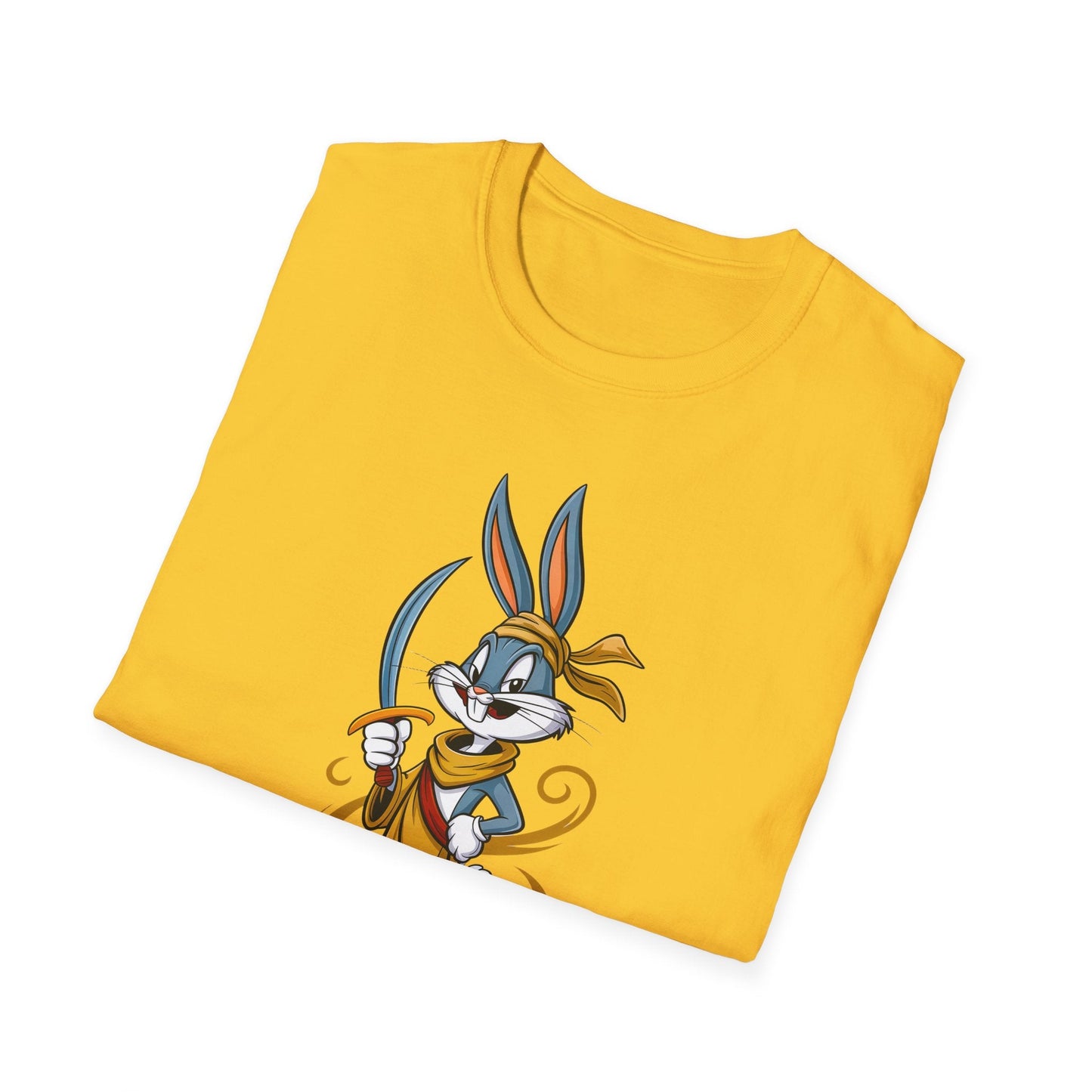 Bugs Bunny T Shirt Unisex Short Sleeve Cartoon Graphic Animation Gildan Softstyle 64000