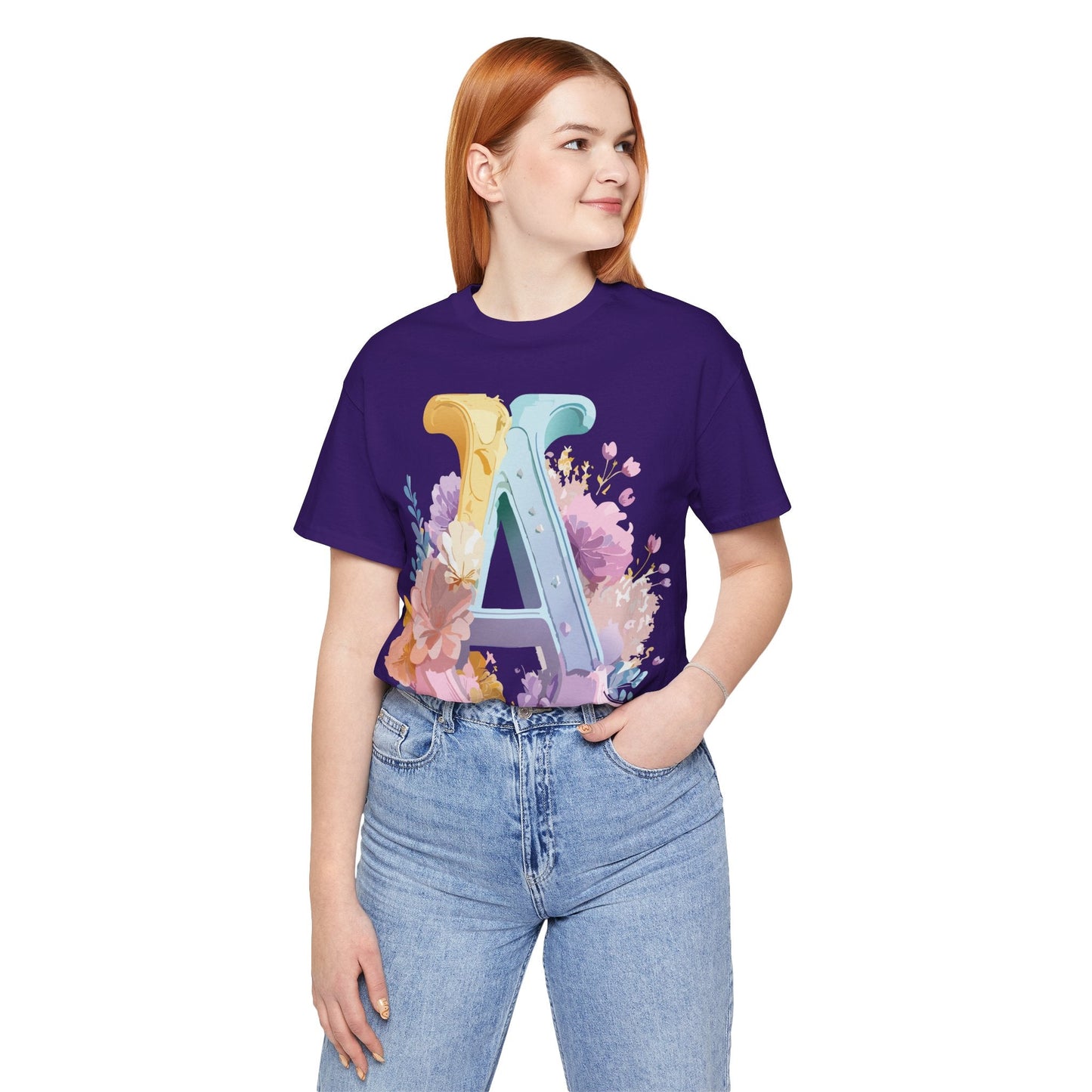 Letter A Shirt Unisex Graphic Tee With Vintage Inspired Adelpha Artwork For Everyday Wear