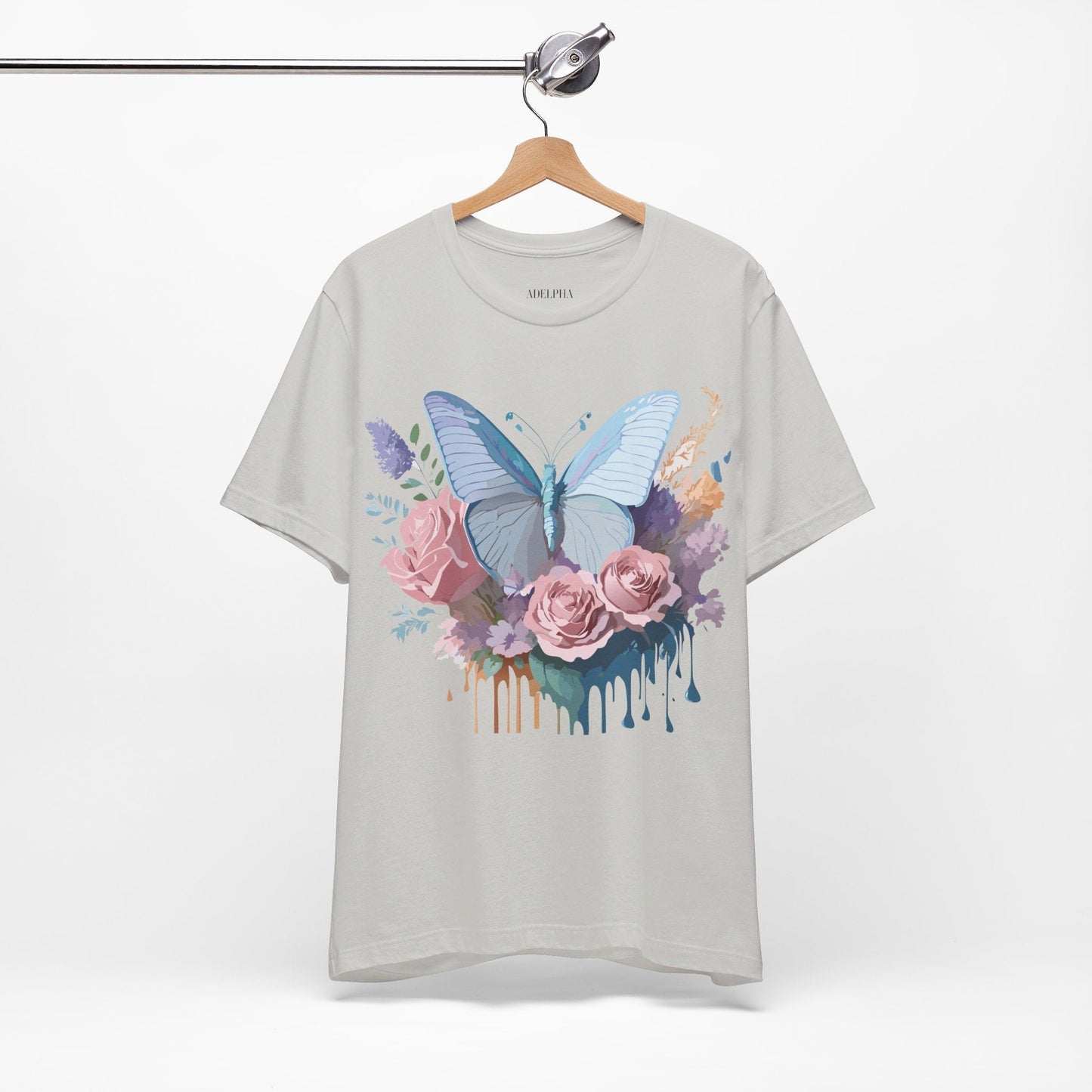 Butterfly Graphic Tee Unisex Jersey Shirt Adelpha Vintage Art Design
