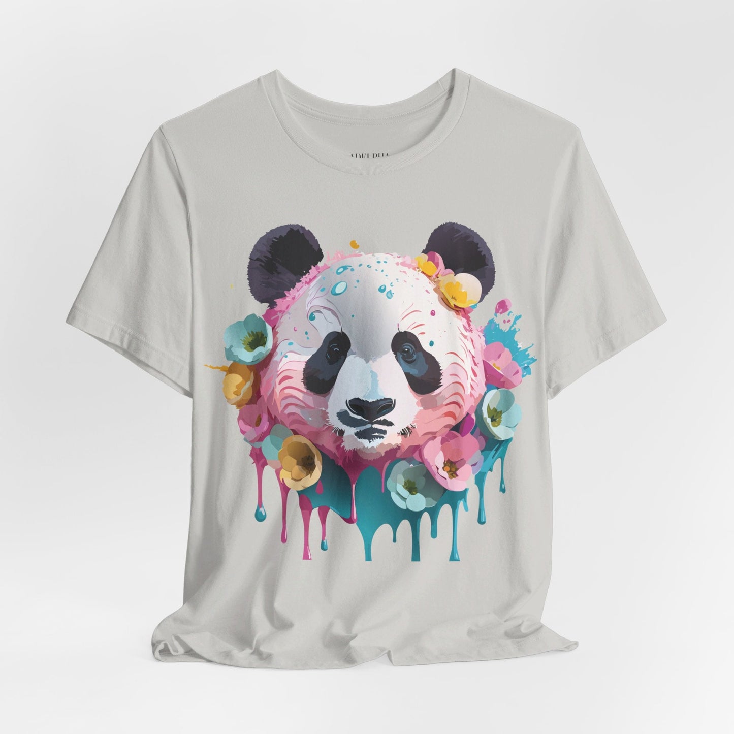 Panda Graphic Unisex 100 Cotton Vintage Art with Animal T-Shirt 6