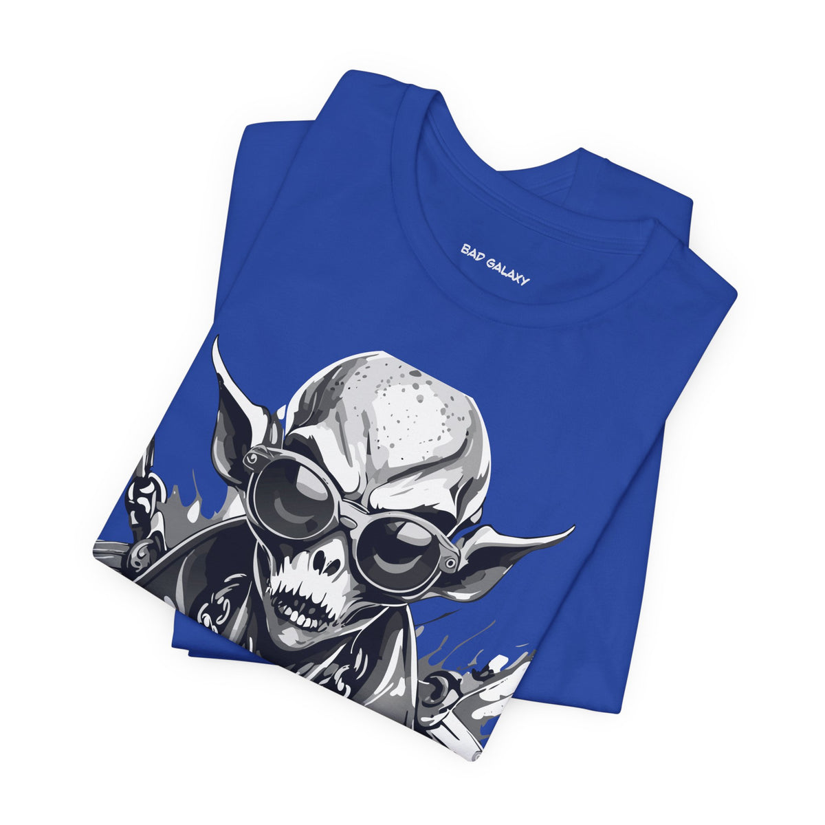 Alien Graphic Unisex Cotton Bella+Canvas Tee with Art Design b78