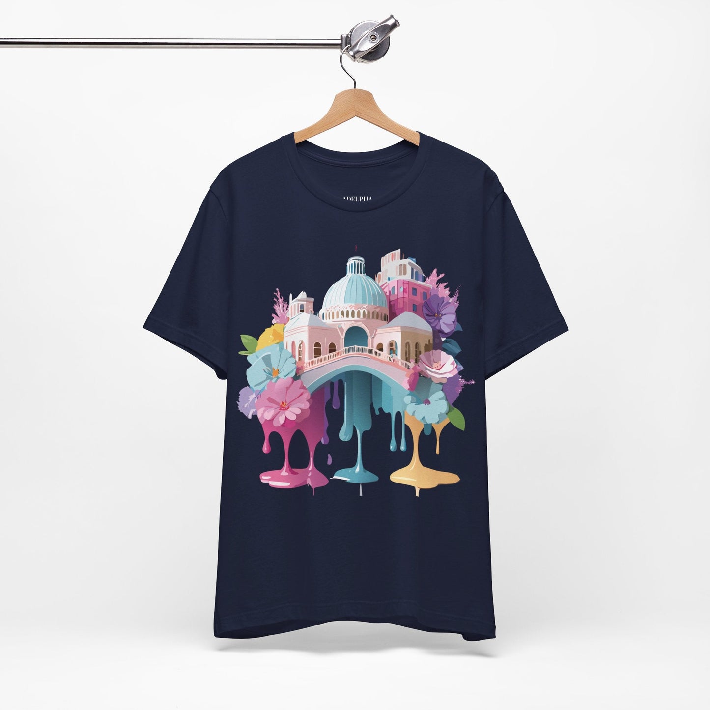 Venice Tourist Graphic Tee Unisex Jersey Short Sleeve Vintage Inspired Artwork Adelpha