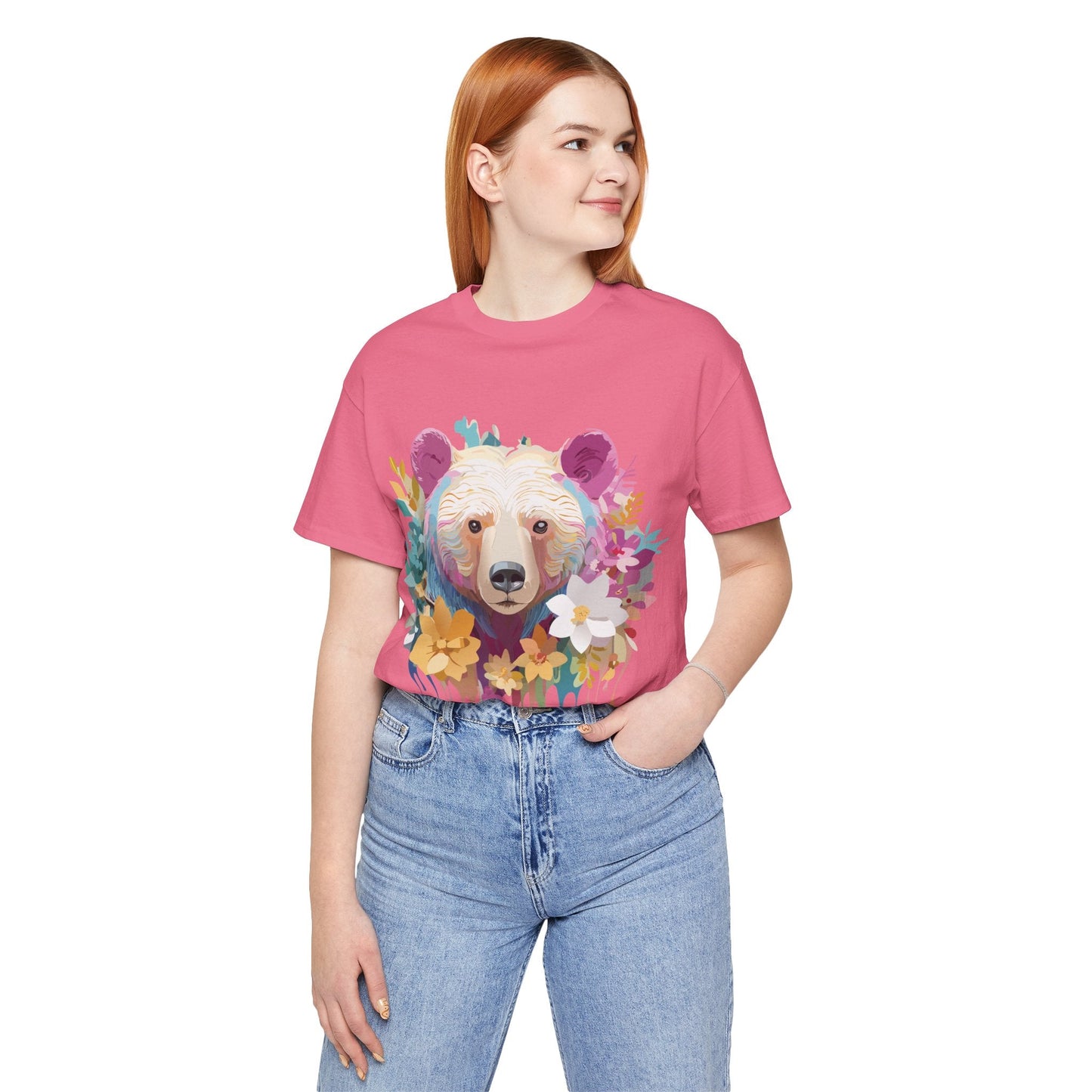 Adelpha Bear Graphic Tee Unisex Short Sleeve Shirt Art Design