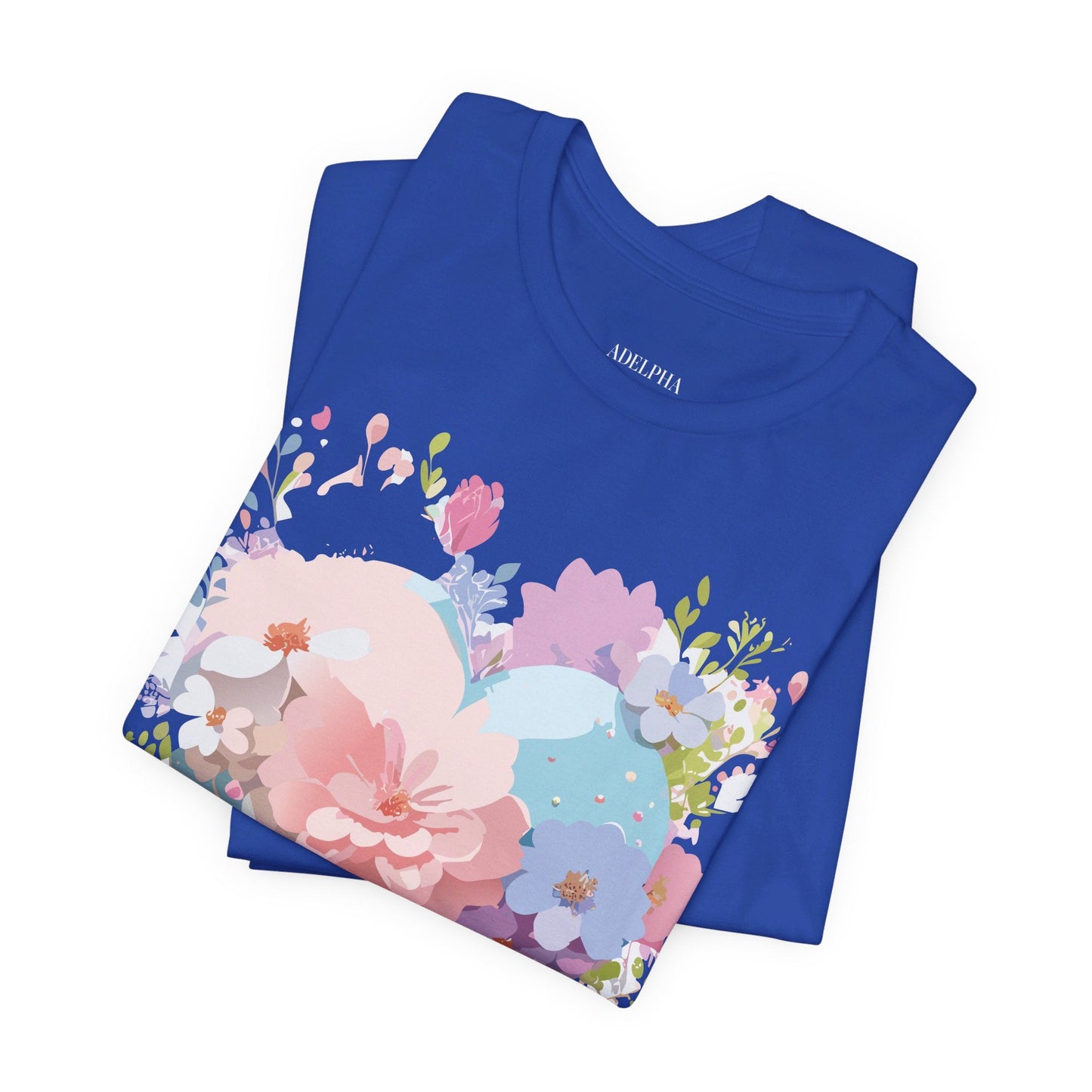 Valentine Day Graphic Unisex 100 Cotton Vintage Artwork with Love and Flower Design Tee 32