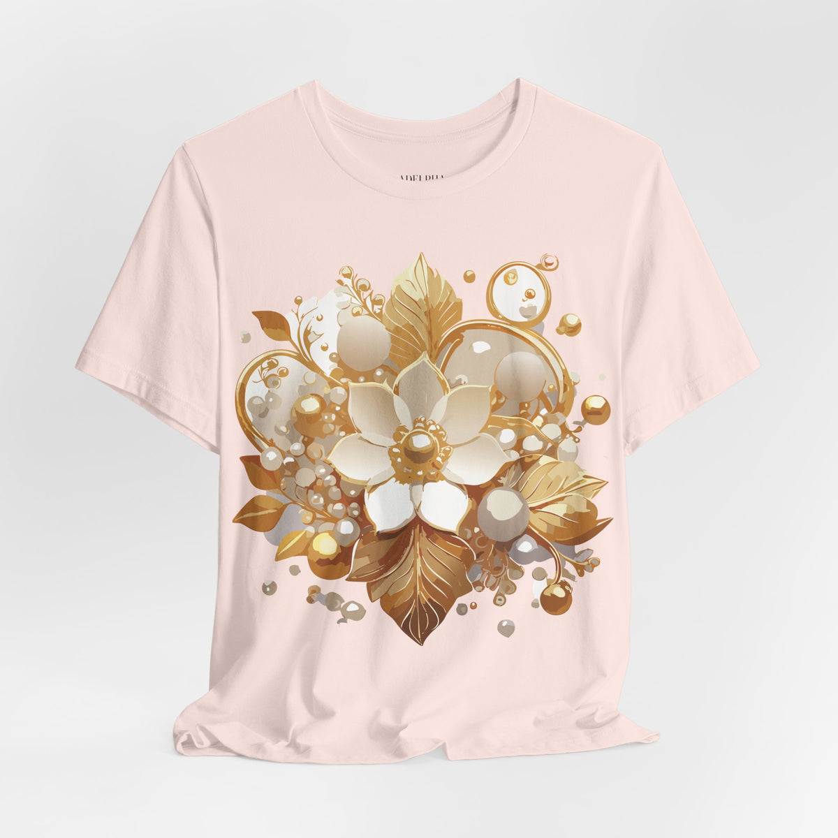 Jewelry Graphic Unisex Cotton Bella+Canvas Tee with Gemstones Art Design m22