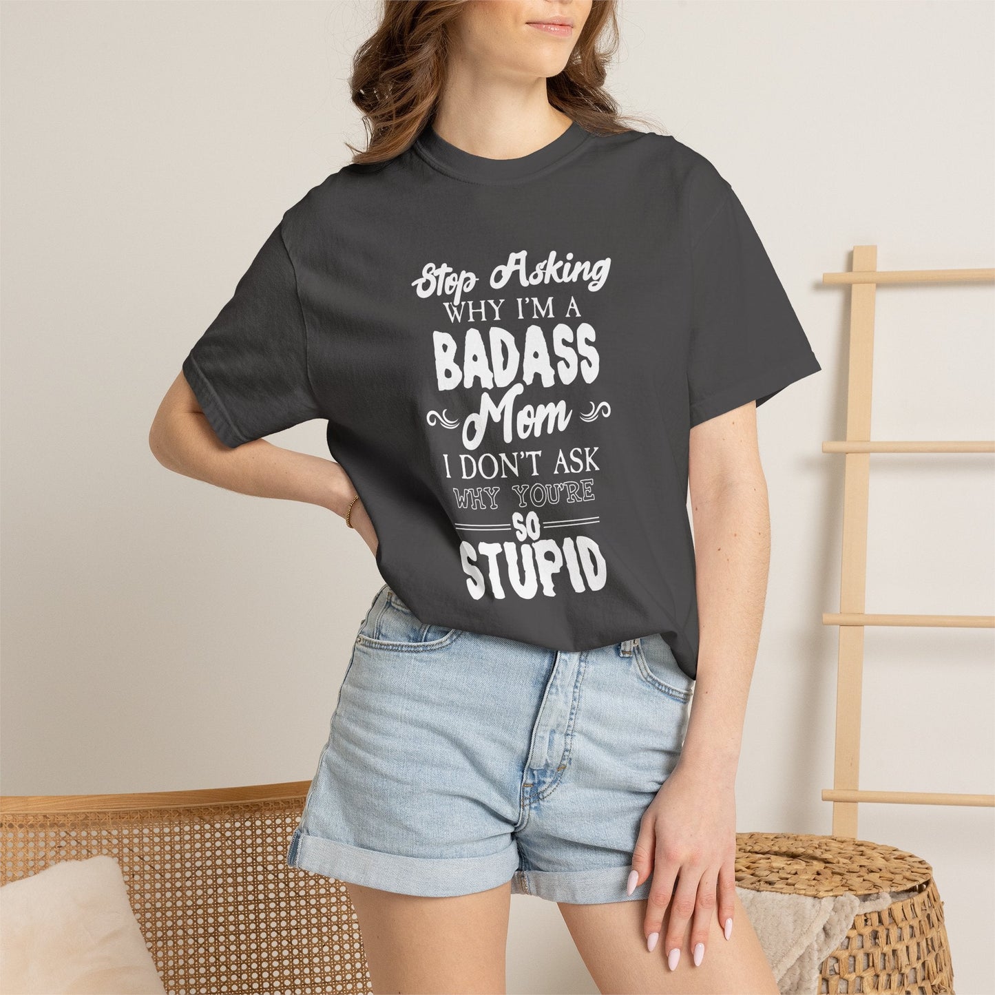 Mom T-shirt Mother's Day Mama Tee Unisex Comfort Colors Garment-Dyed Cotton h39