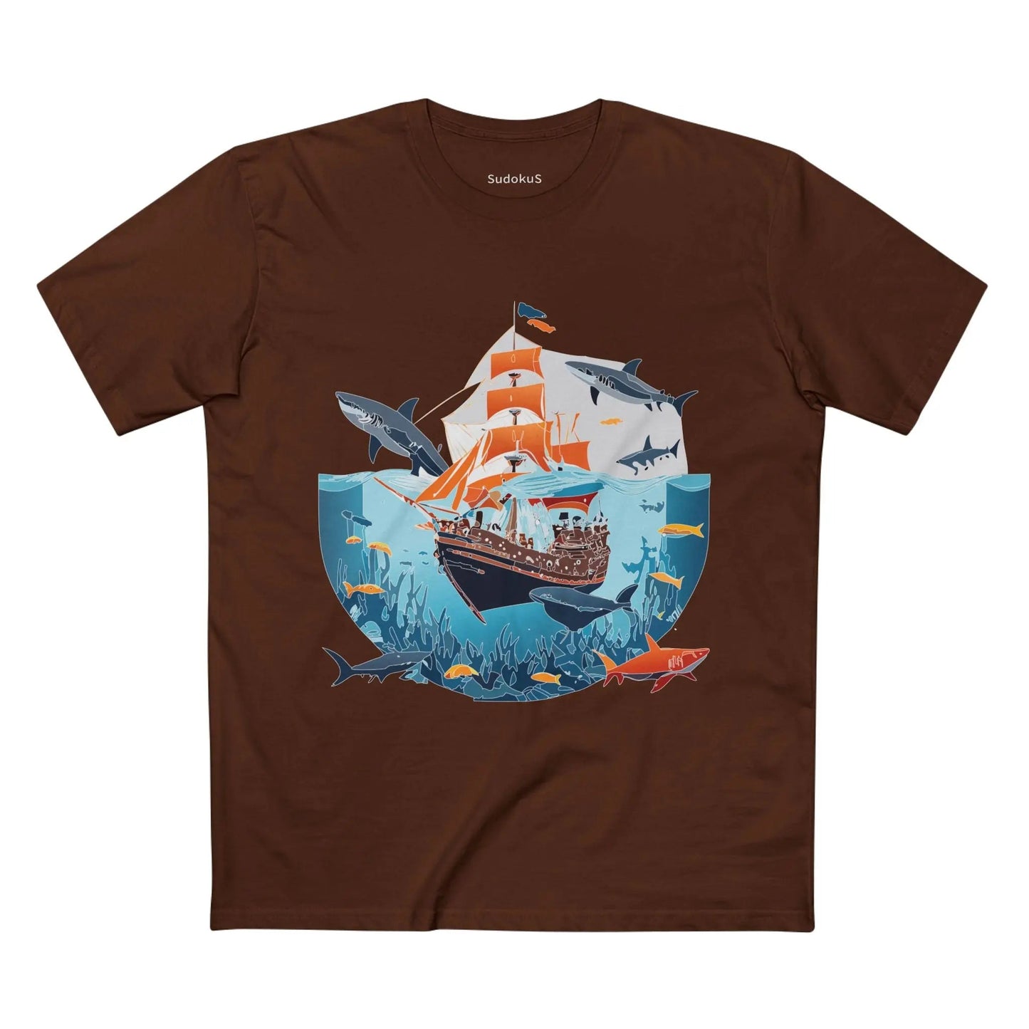 Ocean Coast Graphic Unisex 100 Cotton Staple Tee 23
