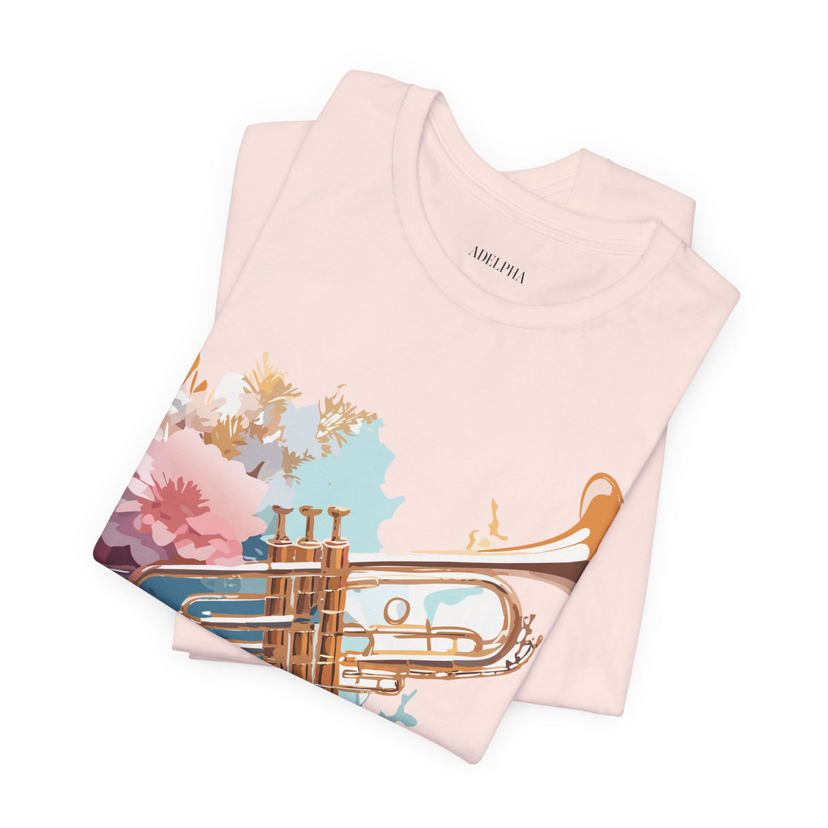 Music Graphic Unisex Cotton Bella+Canvas Tee with Art Design m161