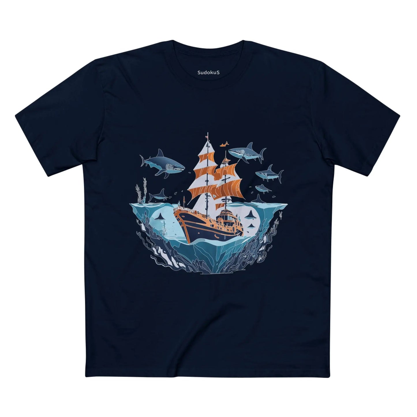 Ocean Coast Graphic Unisex 100 Cotton Staple Tee 29