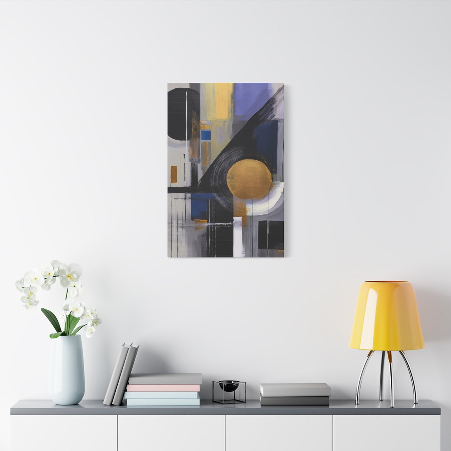 Purple Abstract Painting Print Canvas 20x24,20x30,24x30, 24x32,24x36,30x40, 32x48,36x48,40x60 Pine-Wood Inner Frame ABS-32