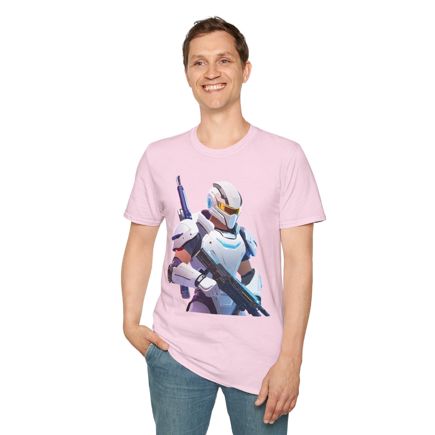Robocop T Shirt Unisex Softstyle 64000 Gildan 100 Percent Ring Spun Cotton Graphic Tee