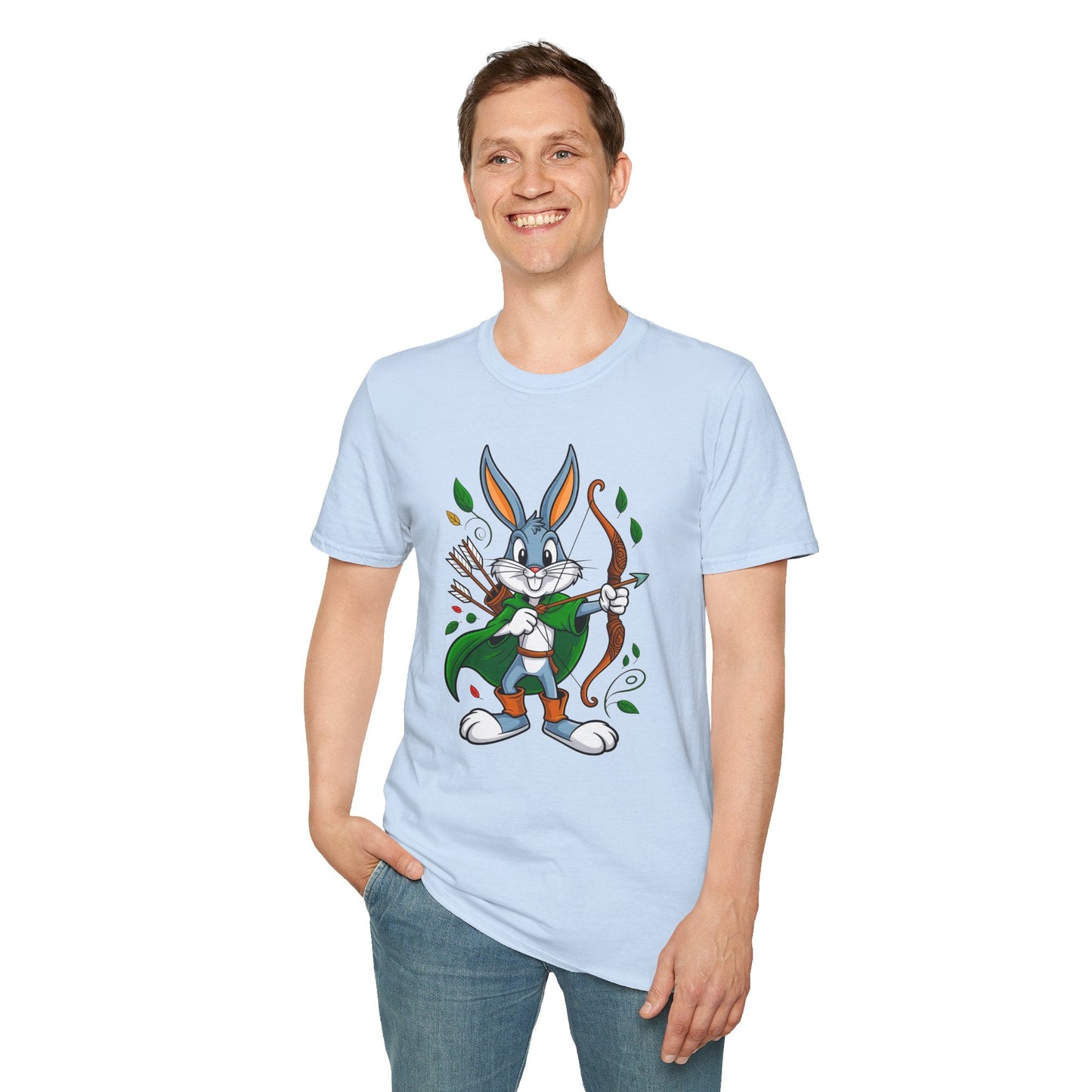 Bugs Bunny T Shirt Unisex Gildan Softstyle 100 Percent Ring Spun Cotton Cartoon Shirt Graphic