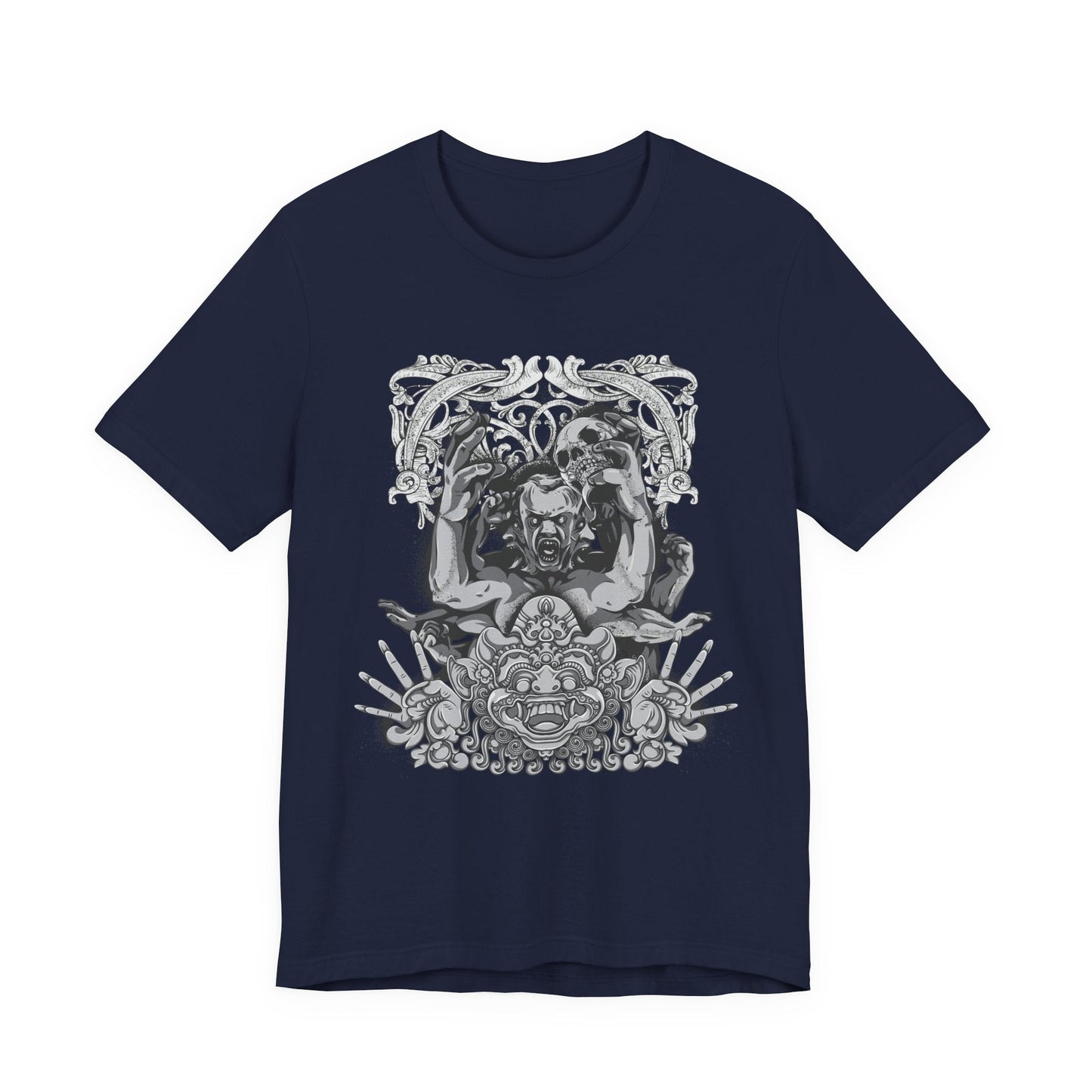 Mask Artwork Illustration Graphic Unisex Cotton T-Shirt r17