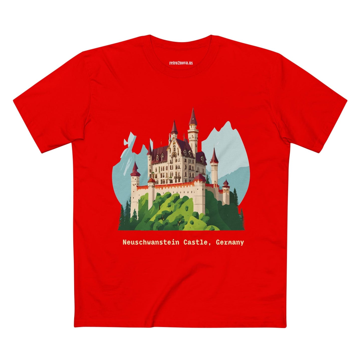 Germany Travel Shirt Unisex Premium Cotton Tee With Original Retro2Nova Art Design Daily Comfort