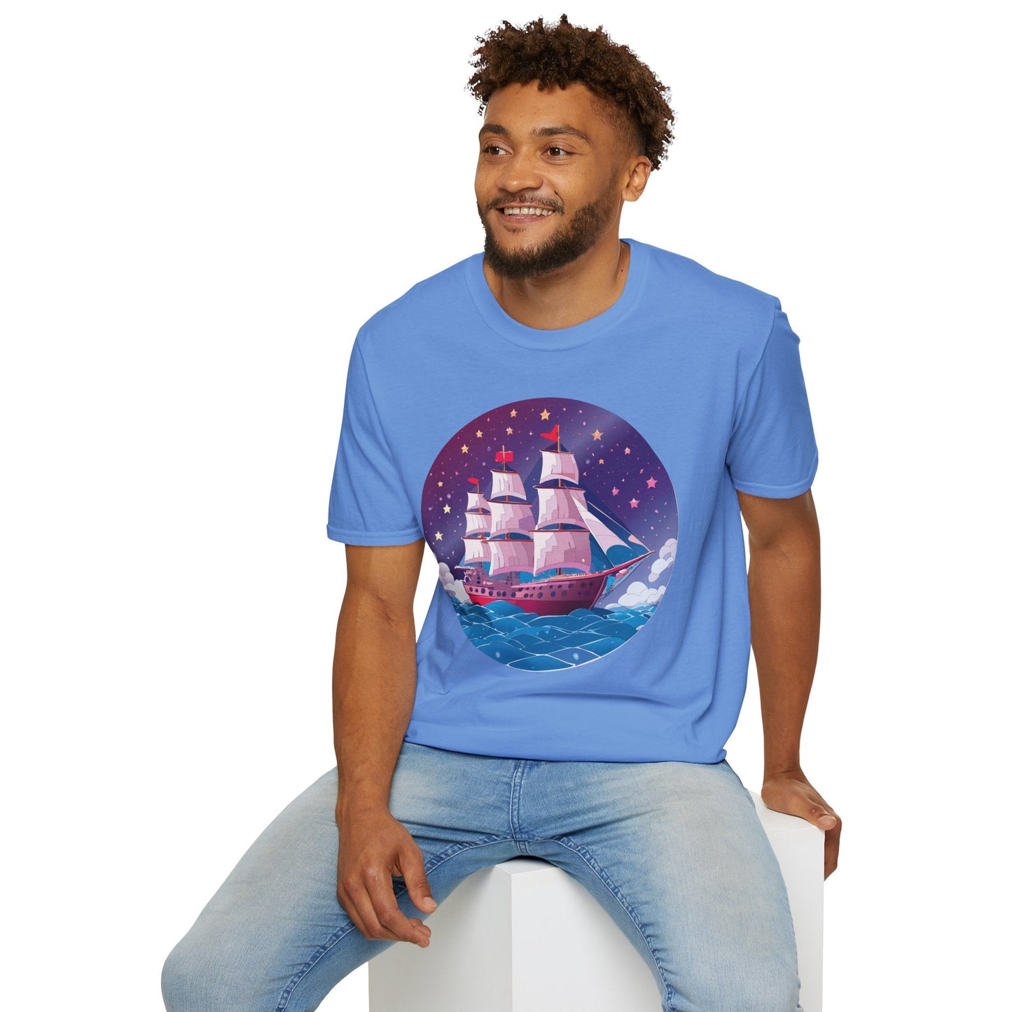 Ship T Shirts Frigate Vessel Tee Unisex Softstyle 64000 Gildan Ring Spun Cotton T Shirt
